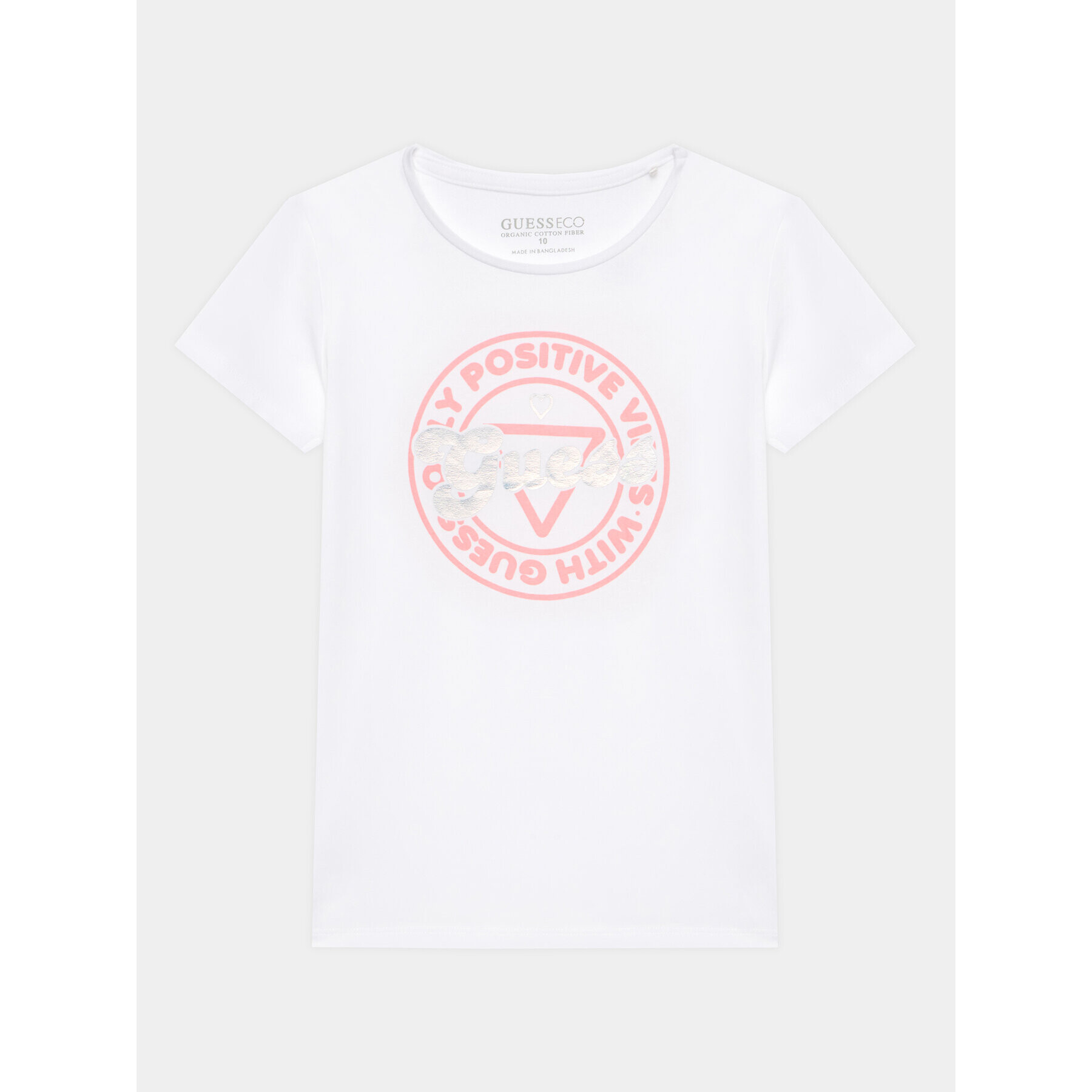 Guess Тишърт J3YI12 K6YW4 Бял Regular Fit - Pepit.bg