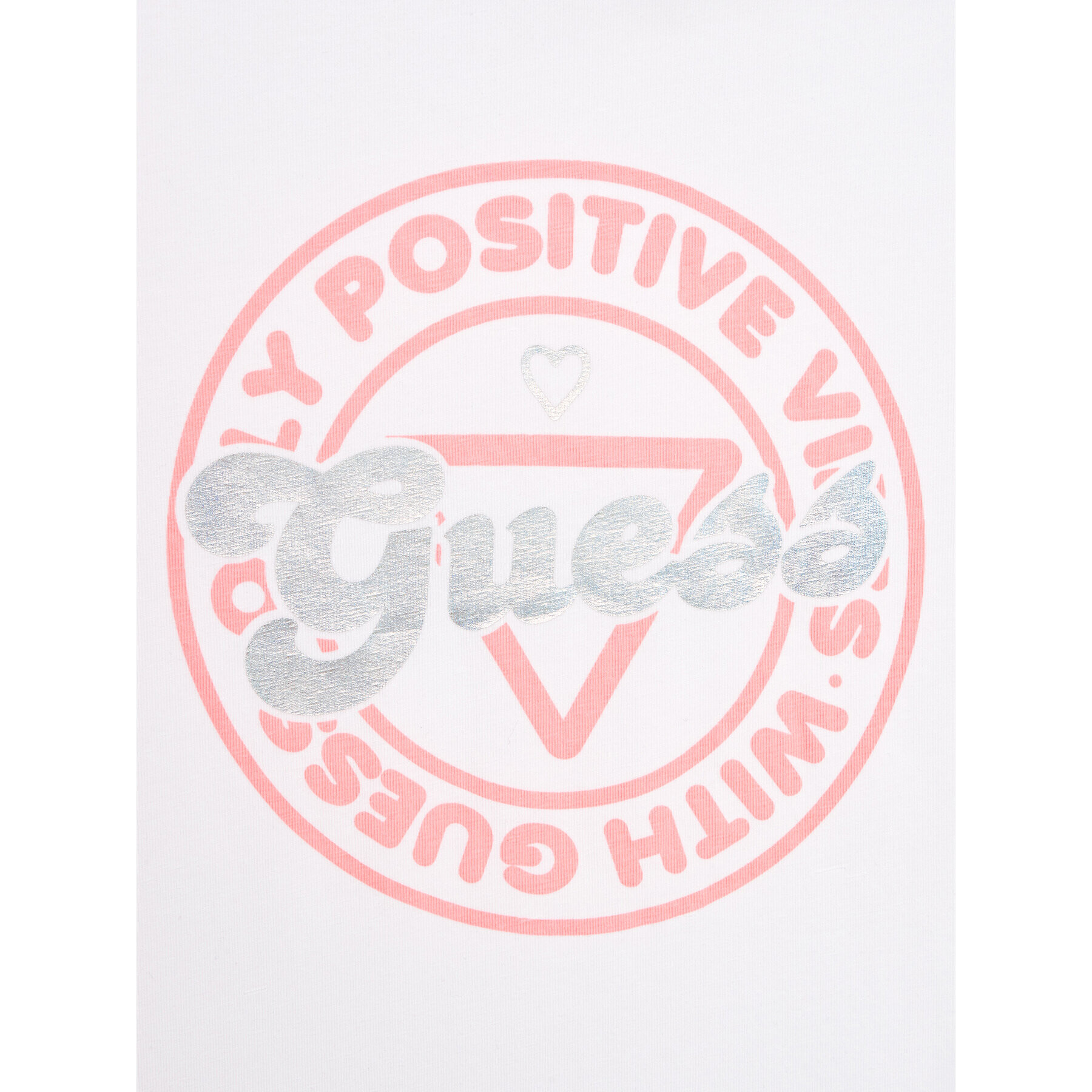 Guess Тишърт J3YI12 K6YW4 Бял Regular Fit - Pepit.bg