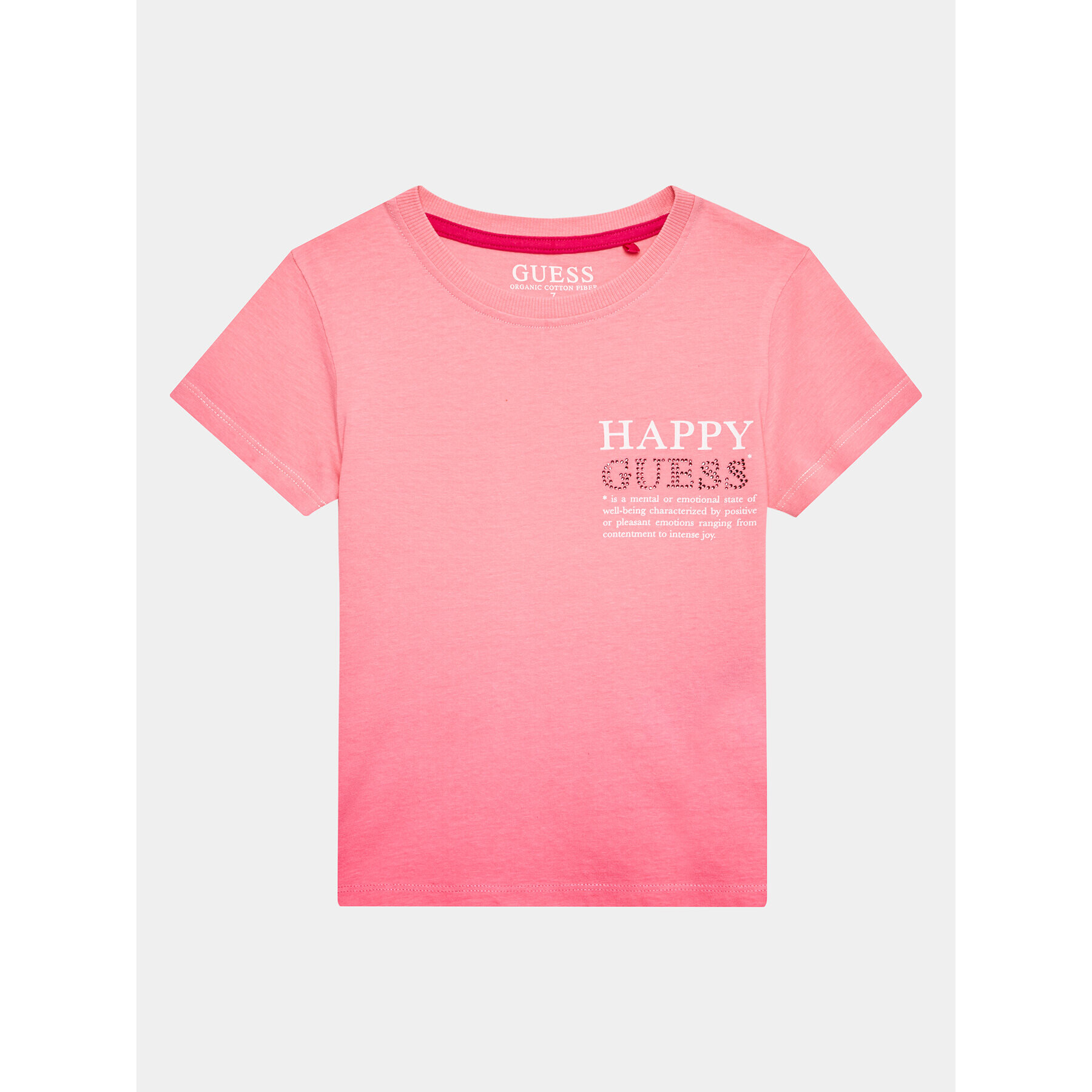 Guess Тишърт J3YI37 K8HM4 Розов Boxy Fit - Pepit.bg