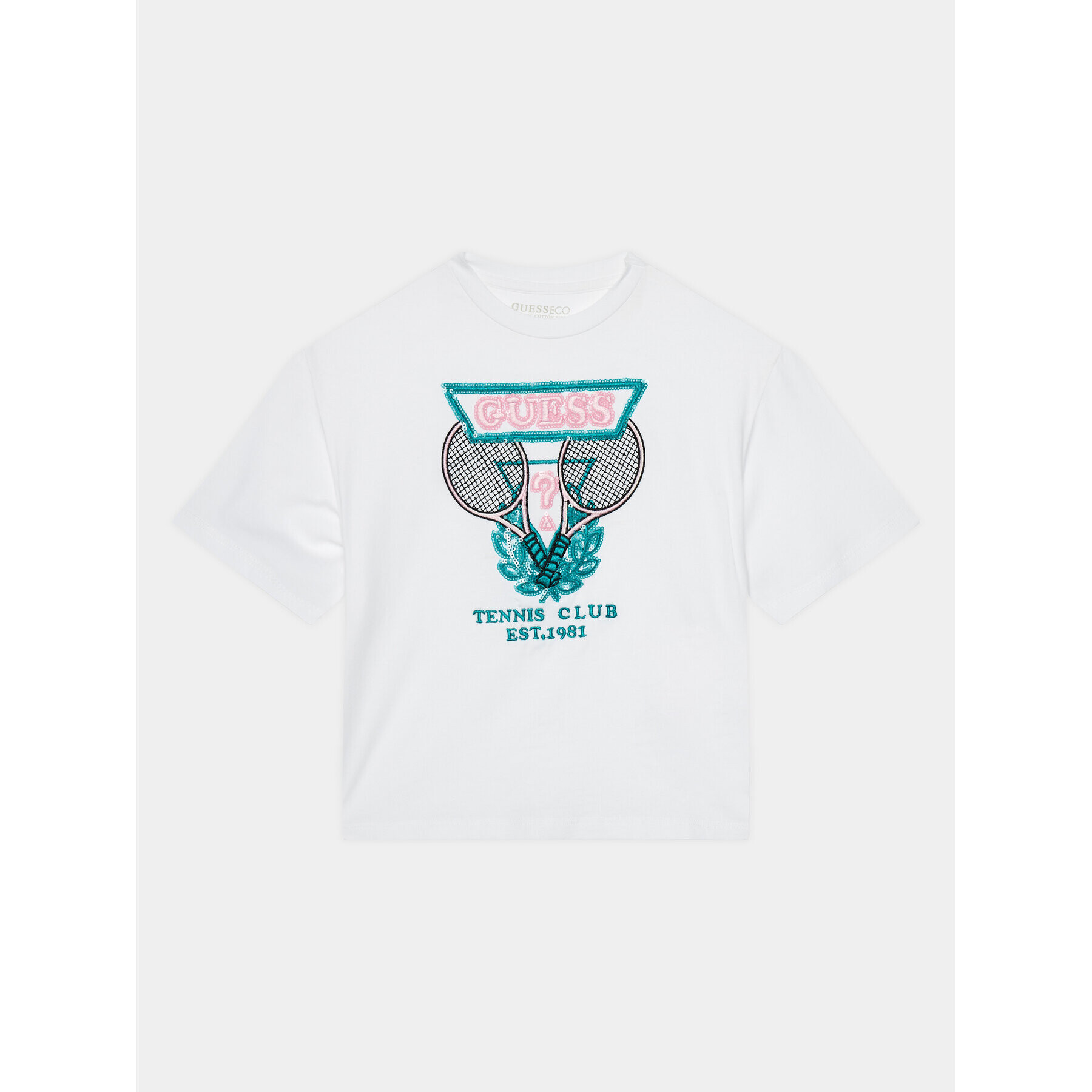 Guess Тишърт J4RI05 K6YW4 Бял Regular Fit - Pepit.bg
