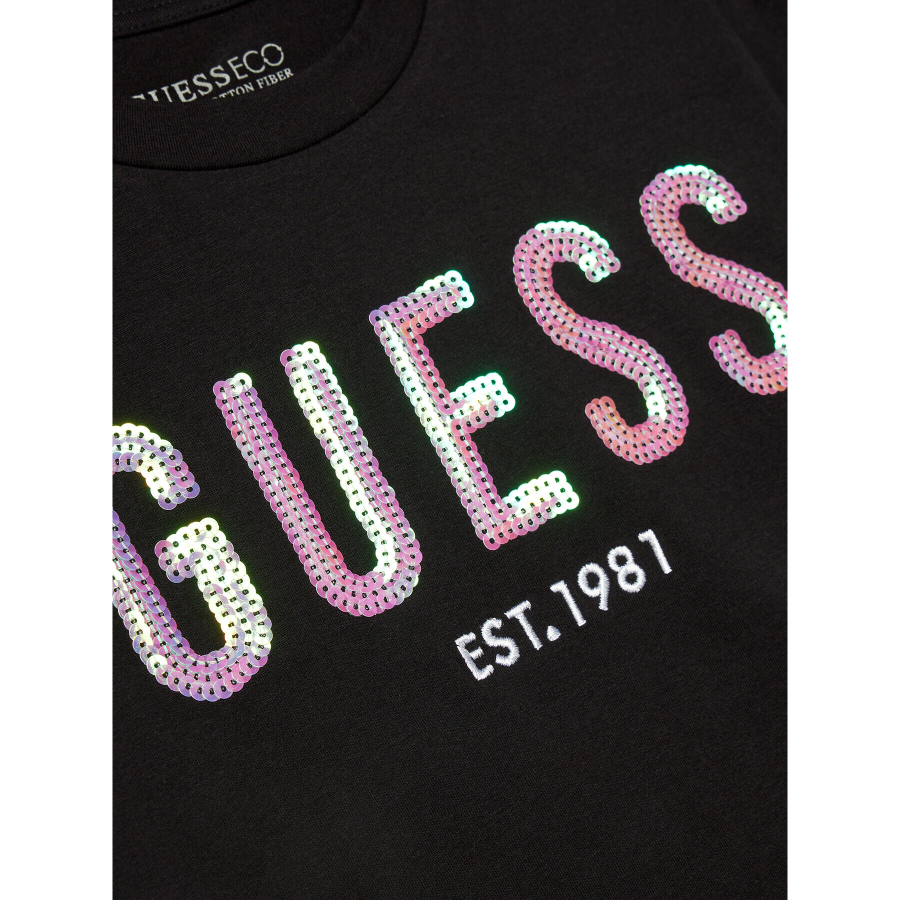 Guess Тишърт J4RI08 K6YW4 Черен Regular Fit - Pepit.bg