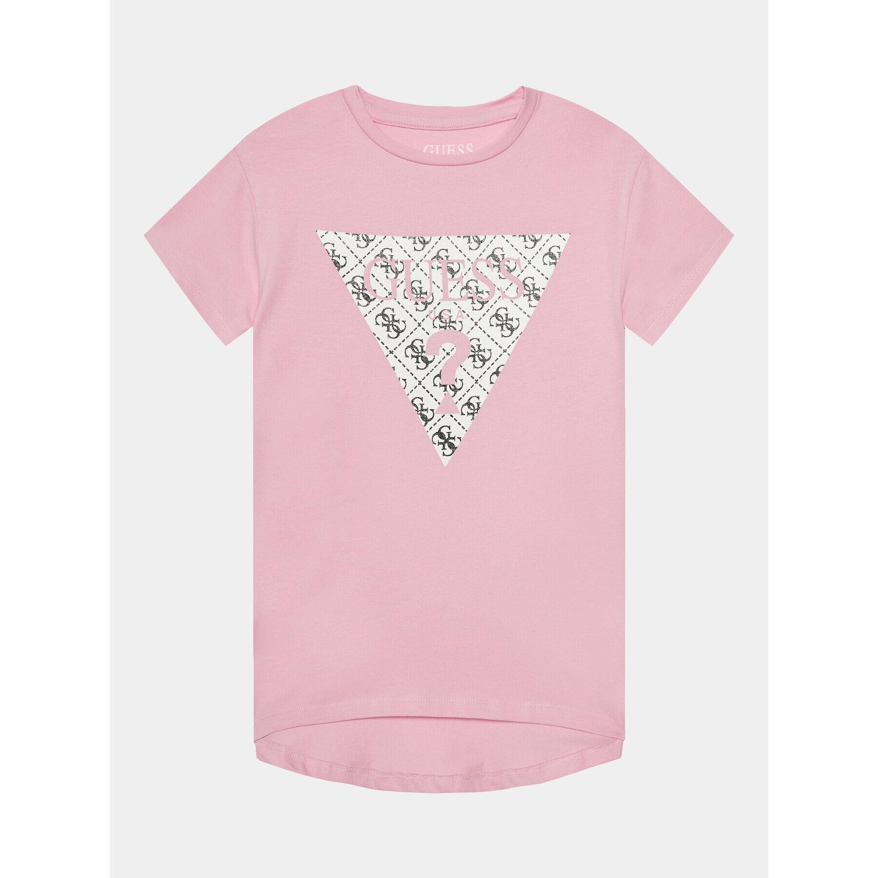 Guess Тишърт J4RI11 K6YW4 Розов Regular Fit - Pepit.bg