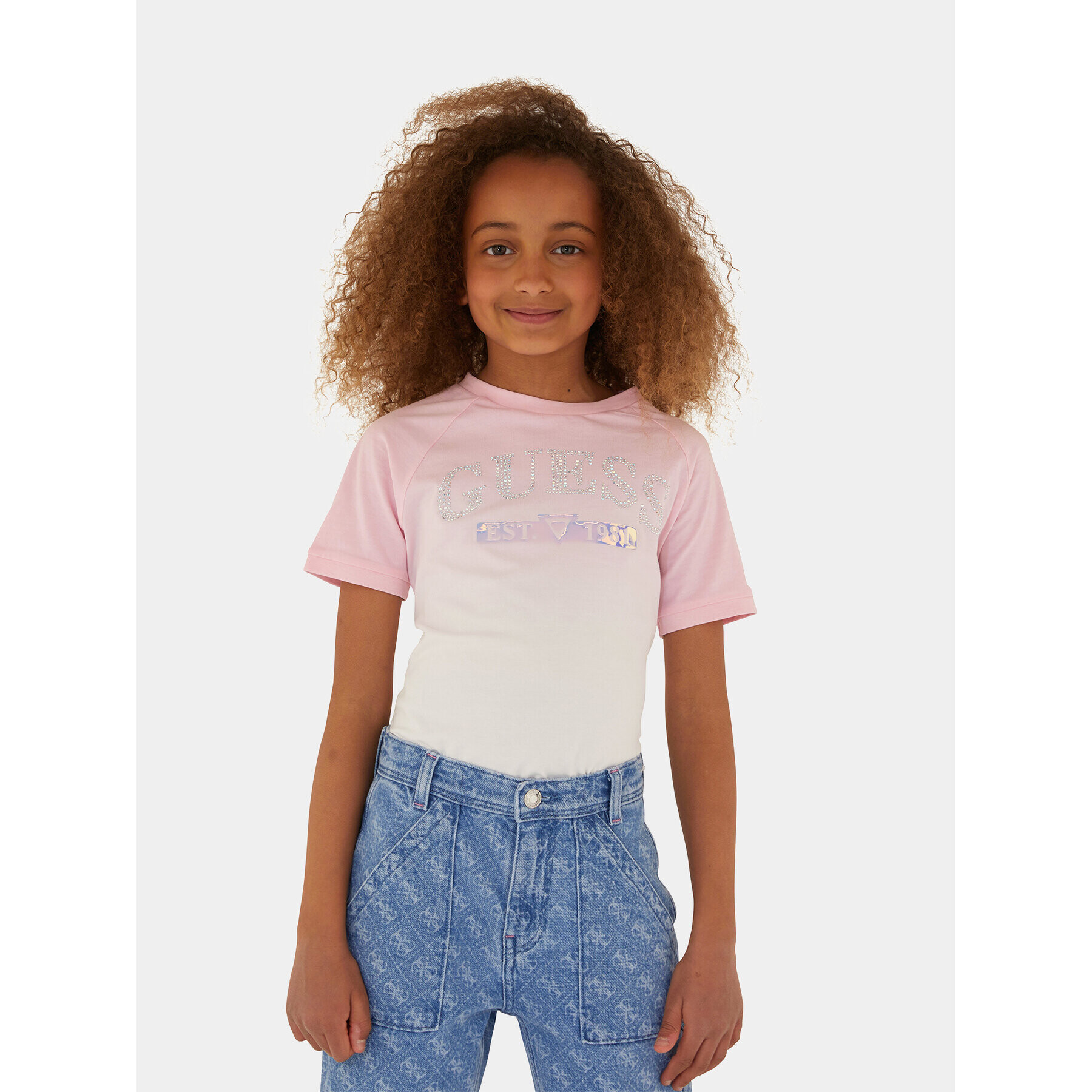 Guess Тишърт J4RI19 K6YW4 Бял Regular Fit - Pepit.bg