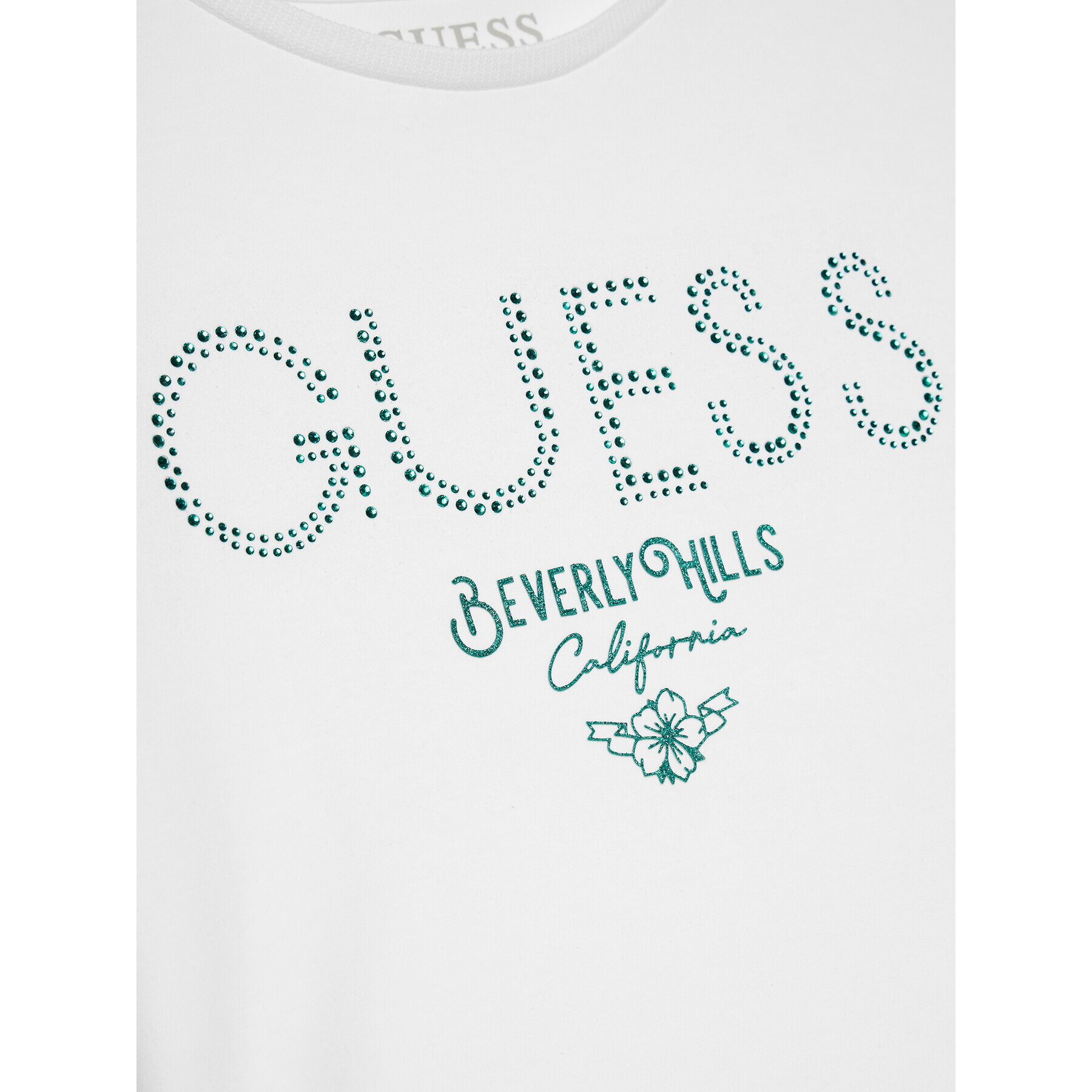 Guess Тишърт J4RI37 J1314 Бял Regular Fit - Pepit.bg