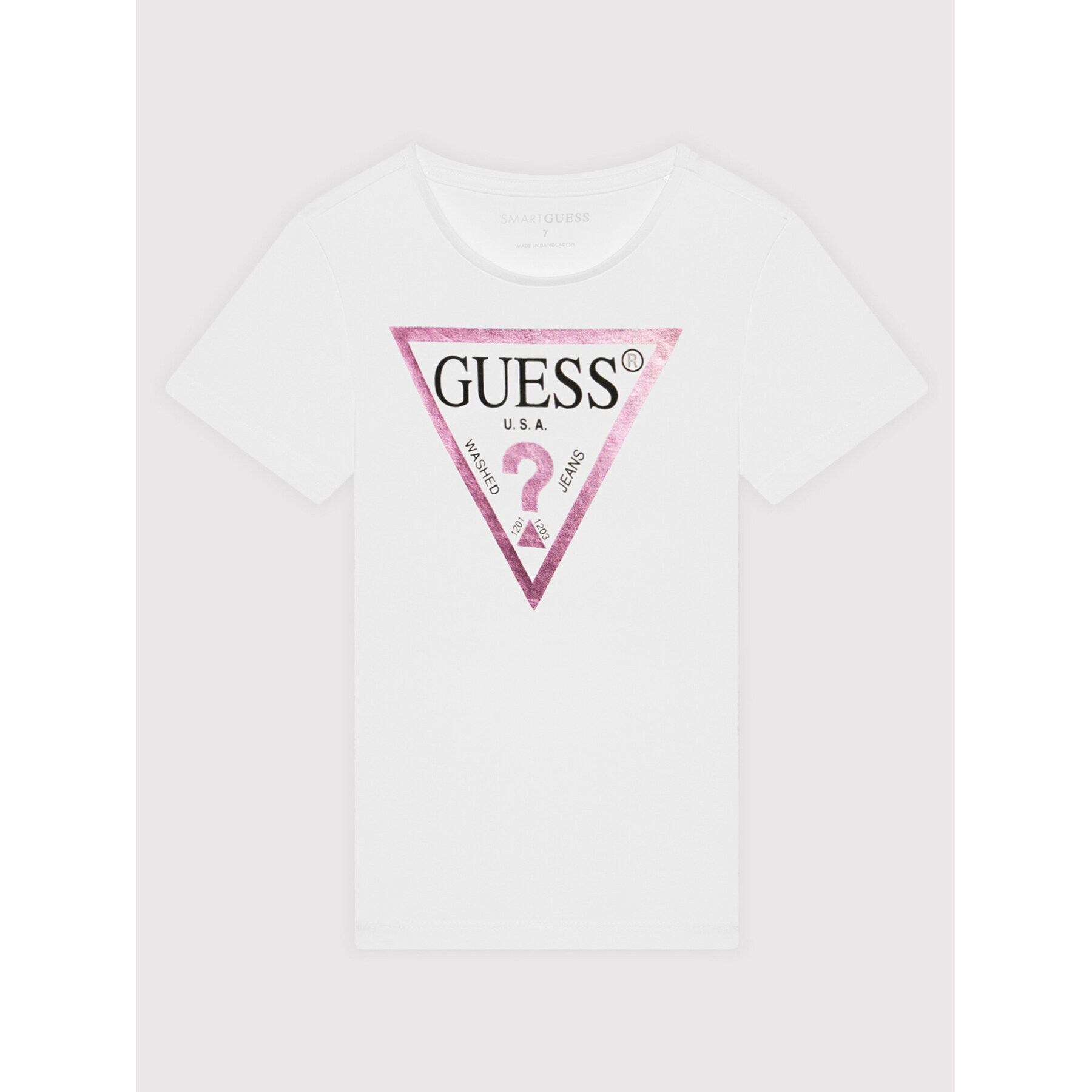 Guess Тишърт J73I56 K8HM0 Бял Regular Fit - Pepit.bg