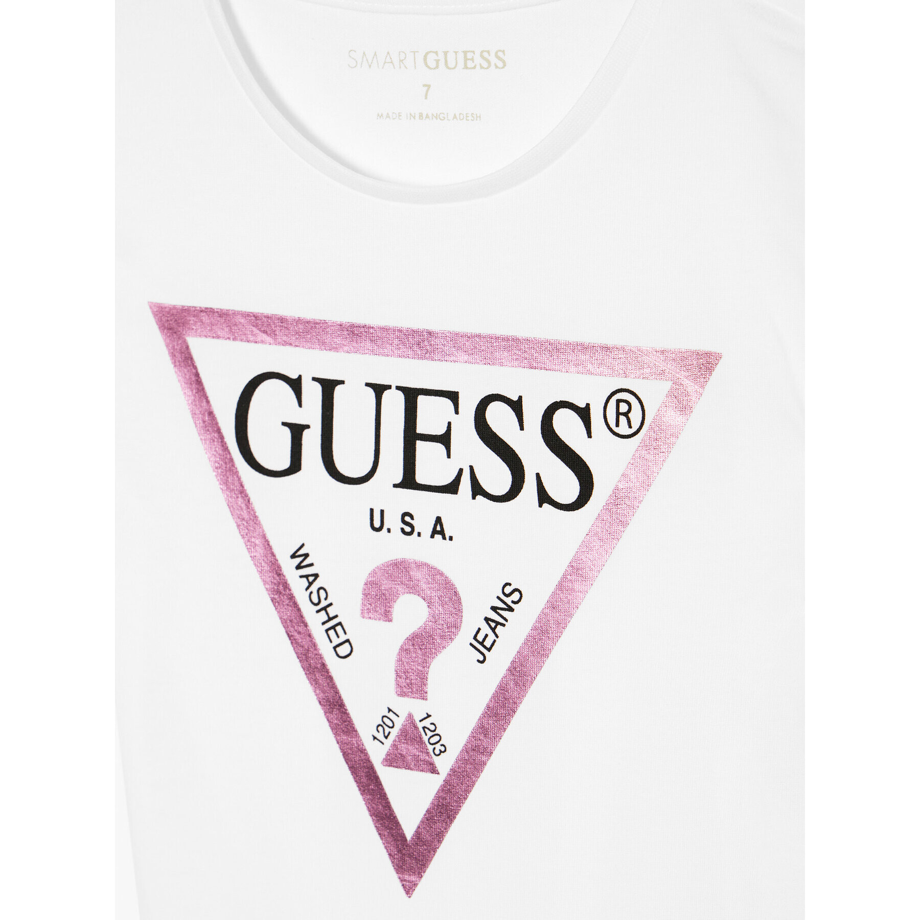 Guess Тишърт J73I56 K8HM0 Бял Regular Fit - Pepit.bg