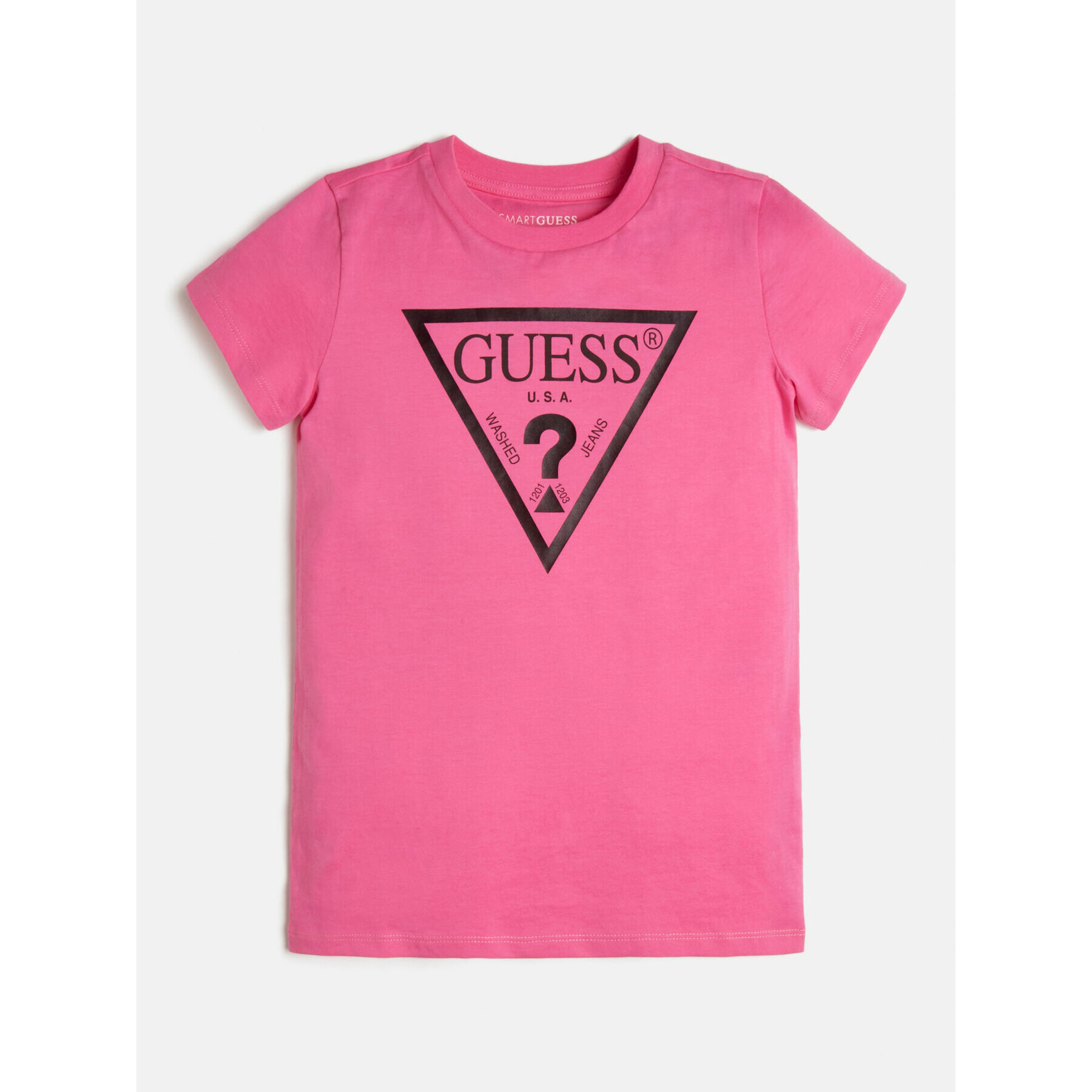 Guess Тишърт J73I56 K8HM0 Розов Regular Fit - Pepit.bg