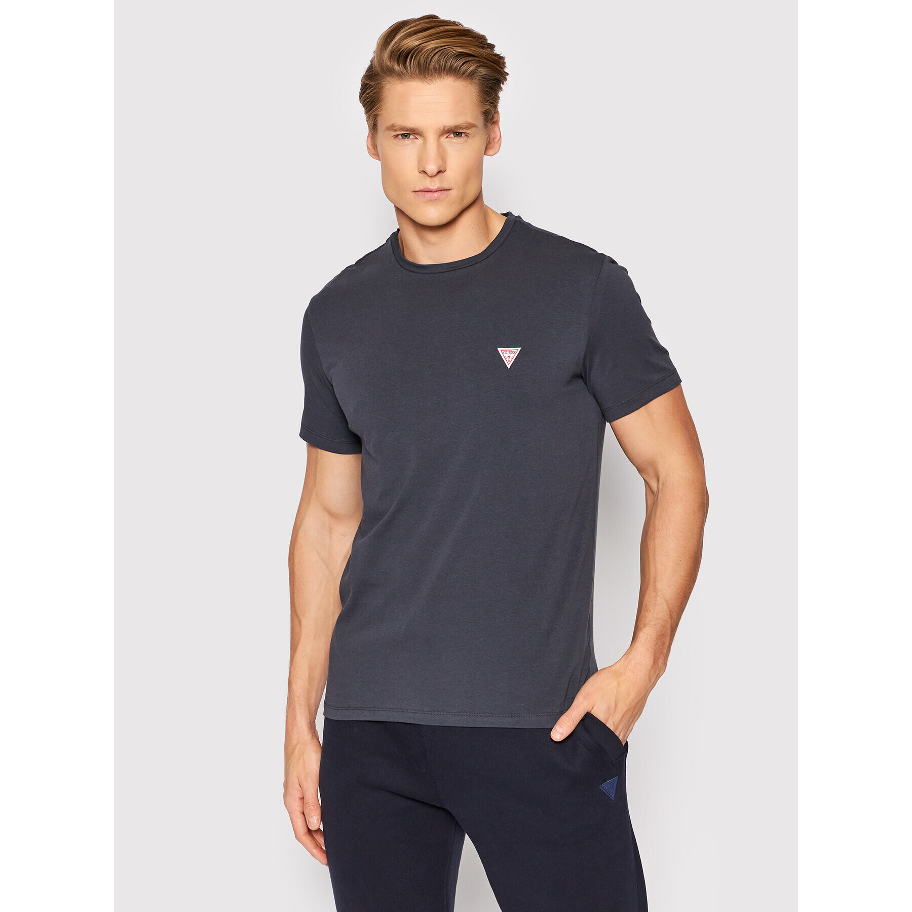 Guess Тишърт Joe Single U2RM00 K6YW1 Сив Regular Fit - Pepit.bg