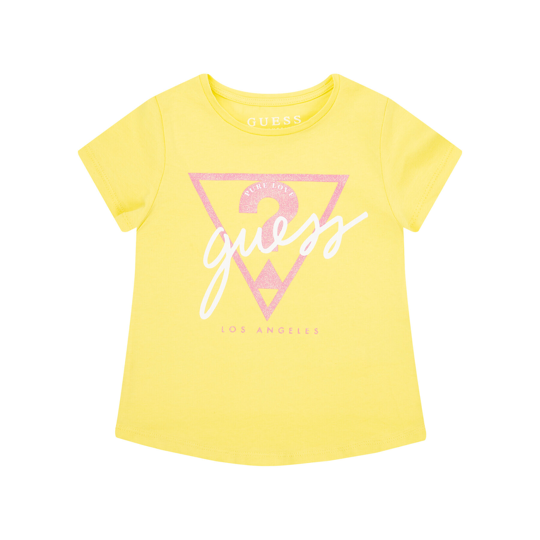 Guess Тишърт K01I09 K9IY0 Жълт Regular Fit - Pepit.bg