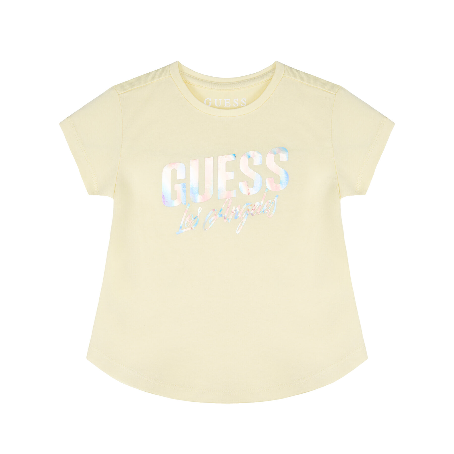 Guess Тишърт K02I11 K6YW0 Жълт Regular Fit - Pepit.bg