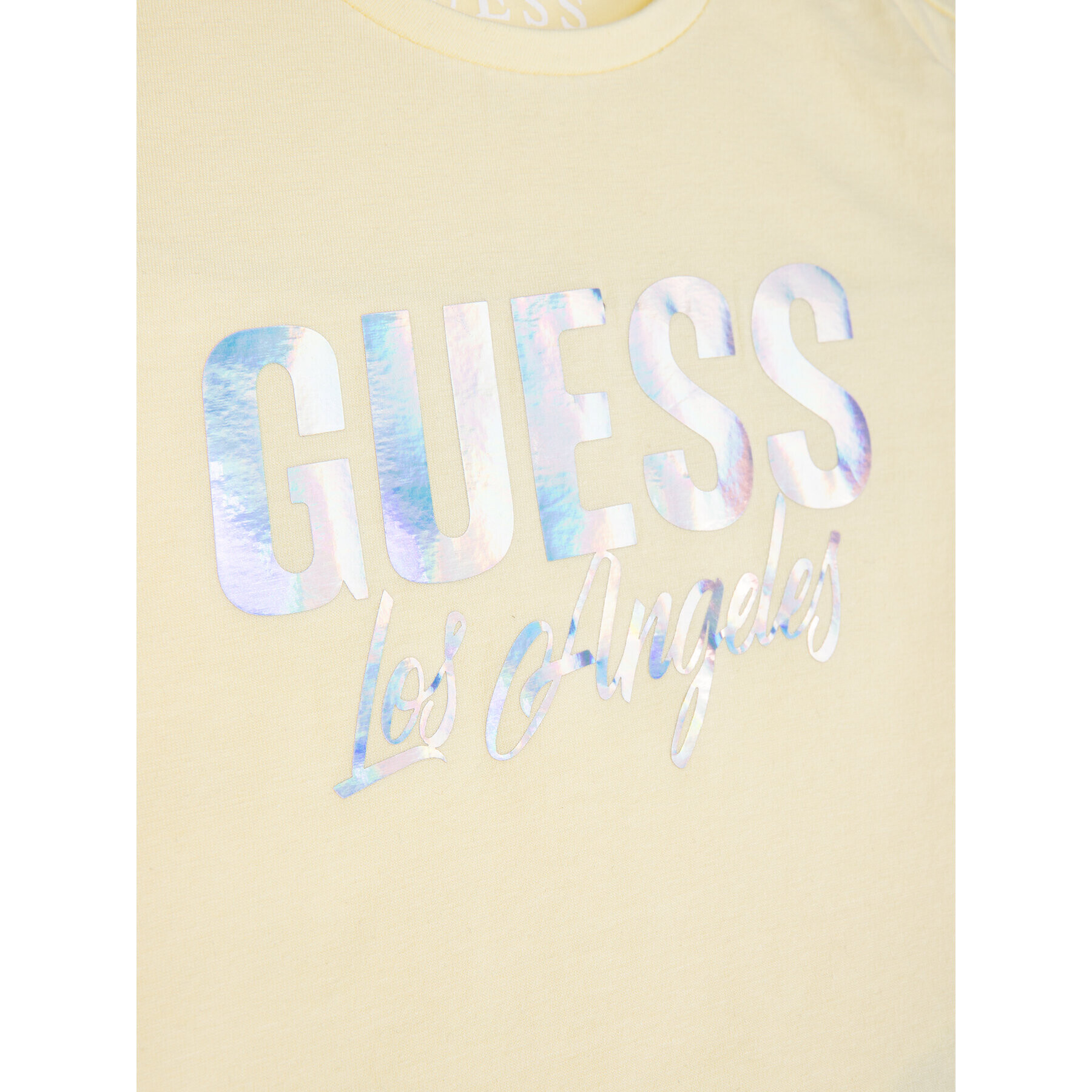 Guess Тишърт K02I11 K6YW0 Жълт Regular Fit - Pepit.bg