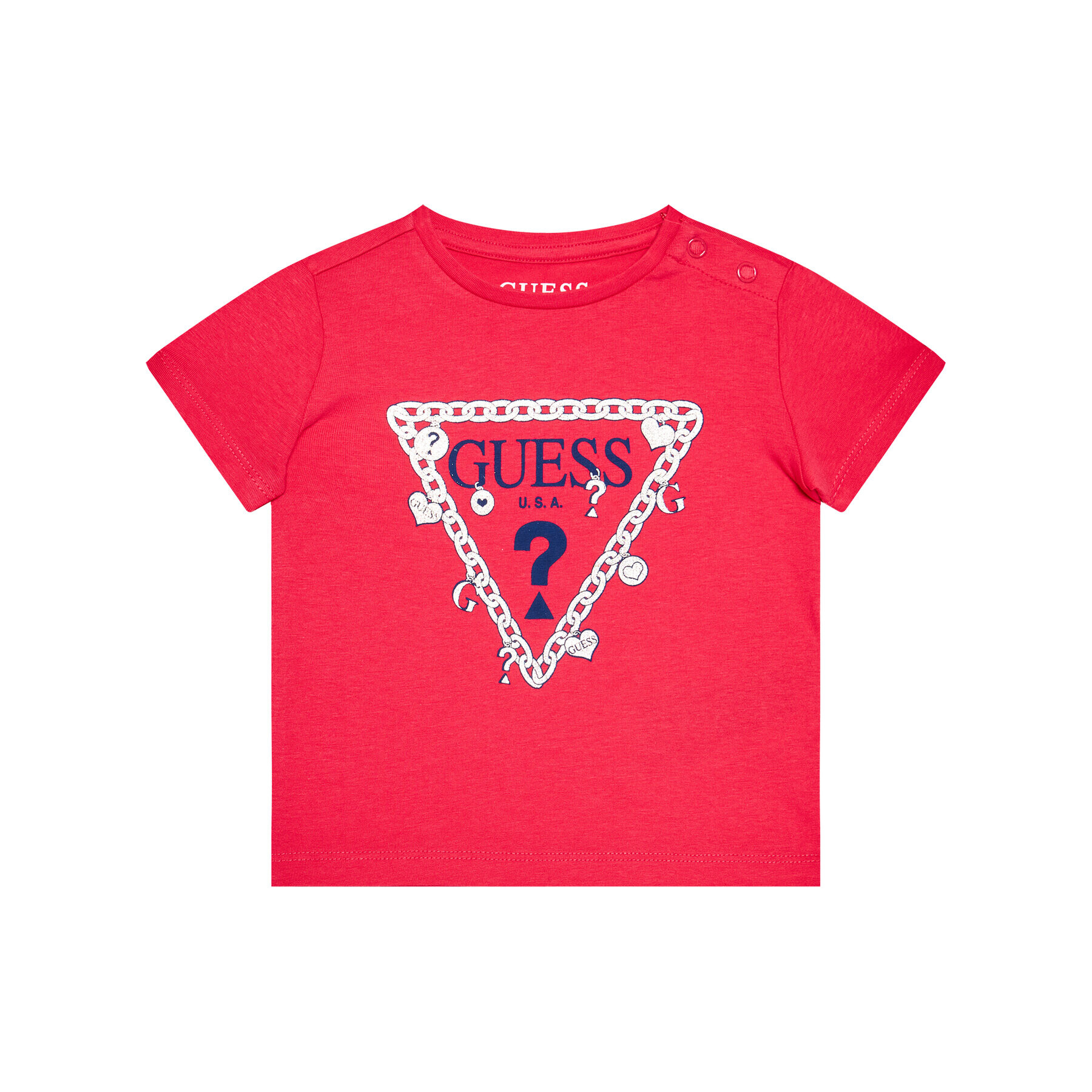 Guess Тишърт K1RI08 K6YW1 Розов Regular Fit - Pepit.bg