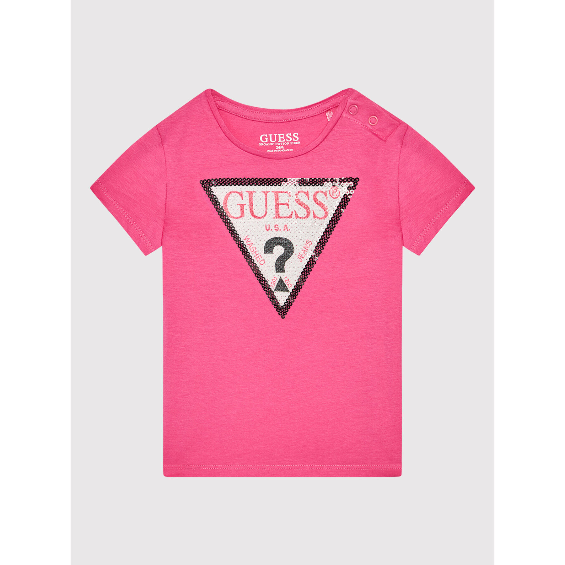 Guess Тишърт K1YI26 K6YW1 Розов Regular Fit - Pepit.bg