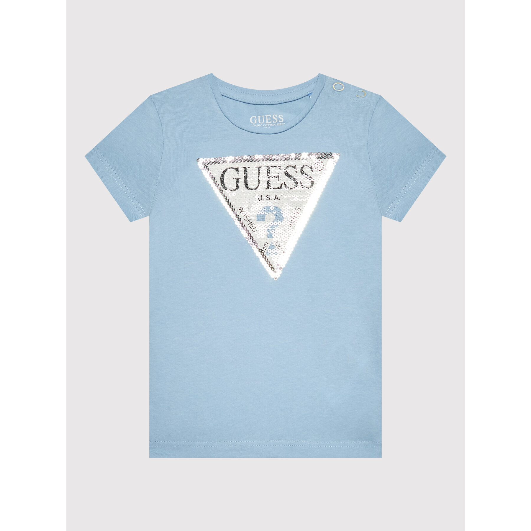 Guess Тишърт K1YI26 K6YW1 Син Regular Fit - Pepit.bg