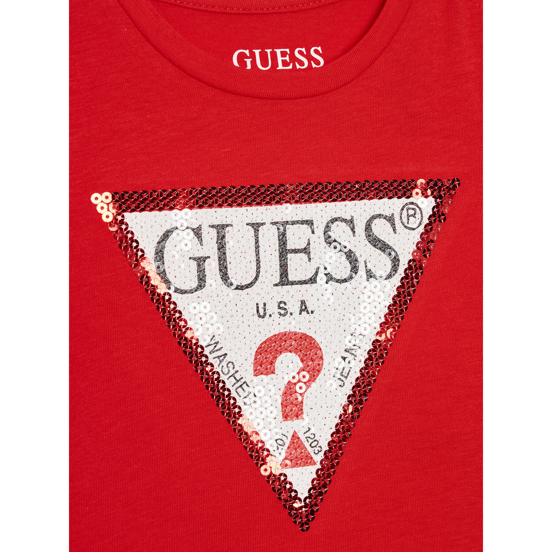 Guess Тишърт K2BI22 K6YW1 Червен Regular Fit - Pepit.bg