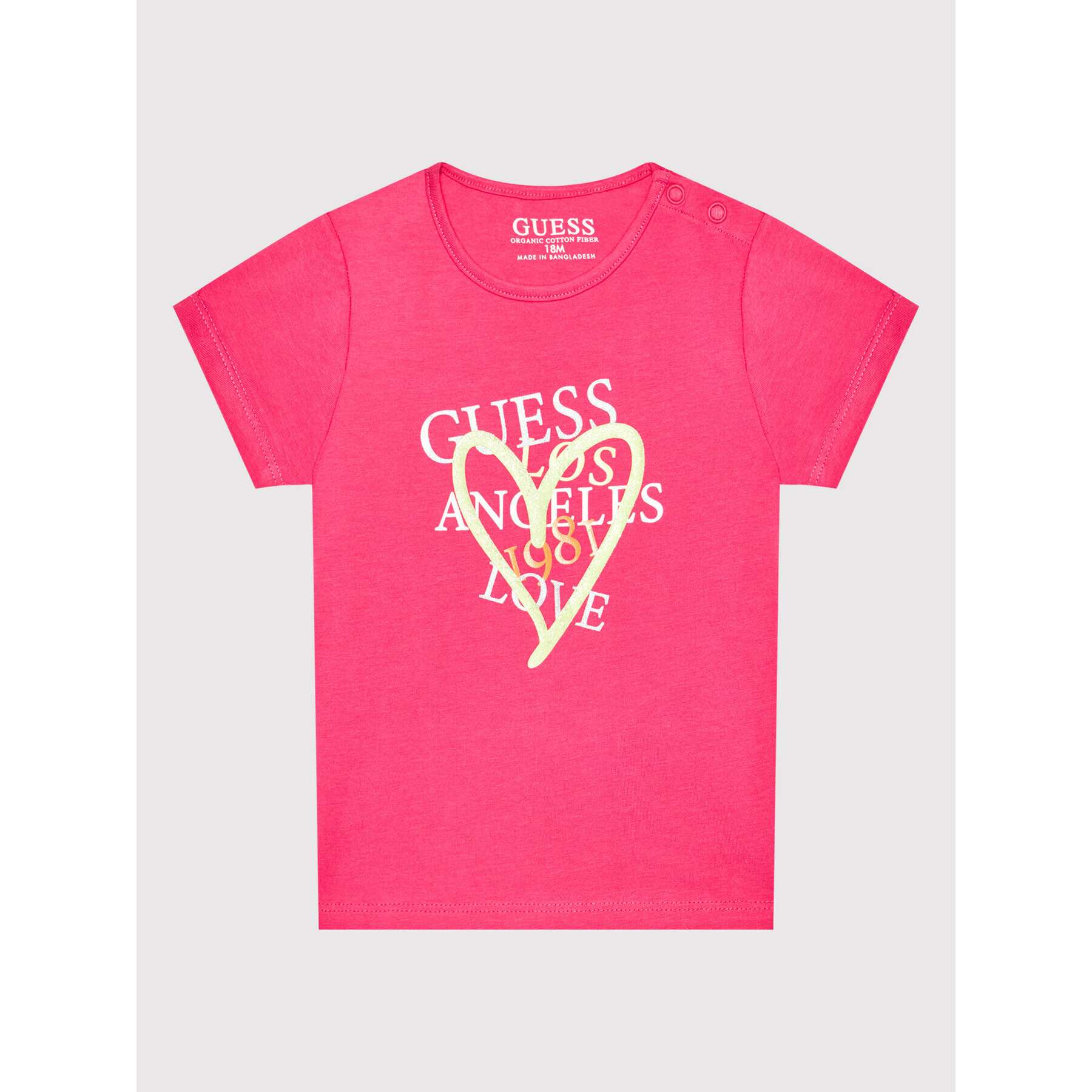 Guess Тишърт K2RI00 K6YW1 Розов Regular Fit - Pepit.bg