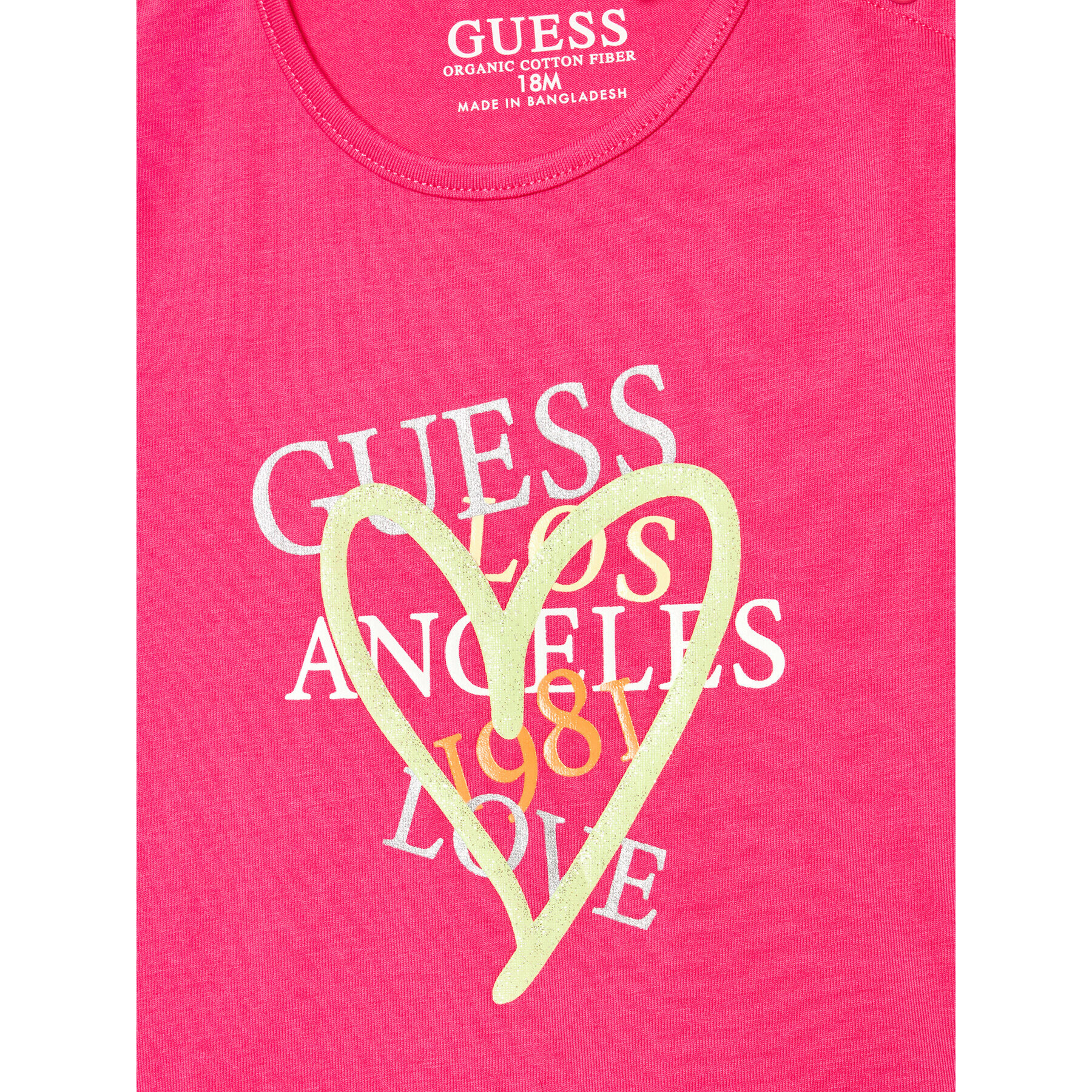 Guess Тишърт K2RI00 K6YW1 Розов Regular Fit - Pepit.bg