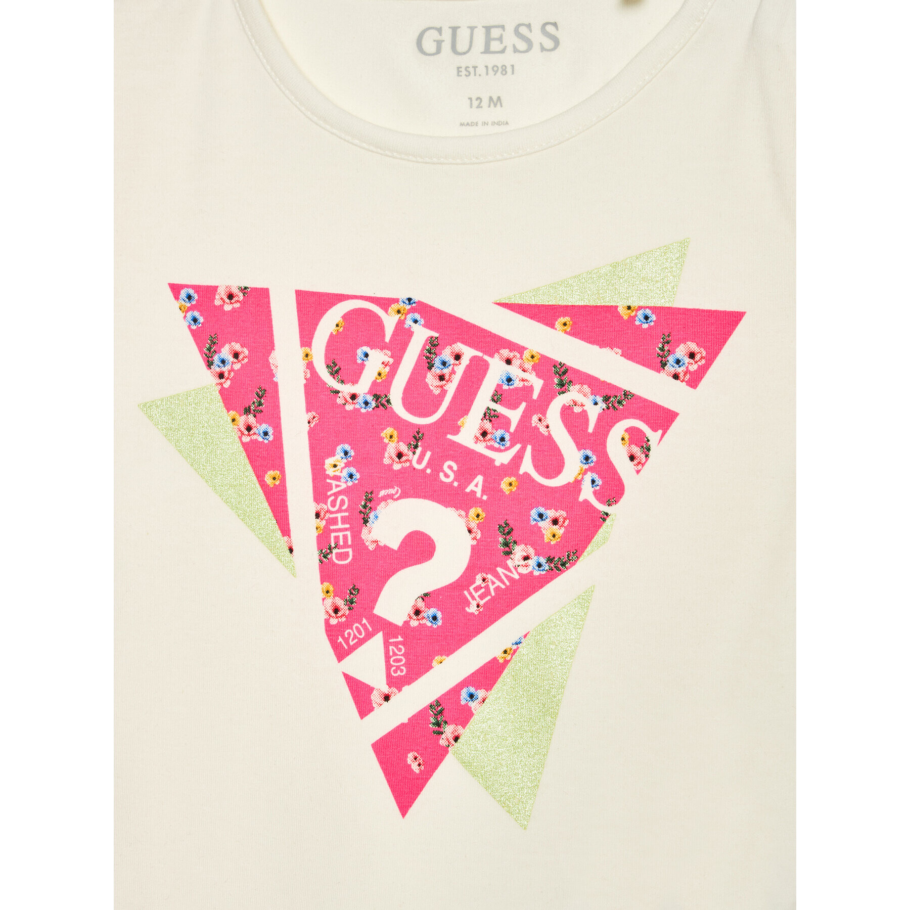 Guess Тишърт K2RI02 K6YW1 Бял Regular Fit - Pepit.bg