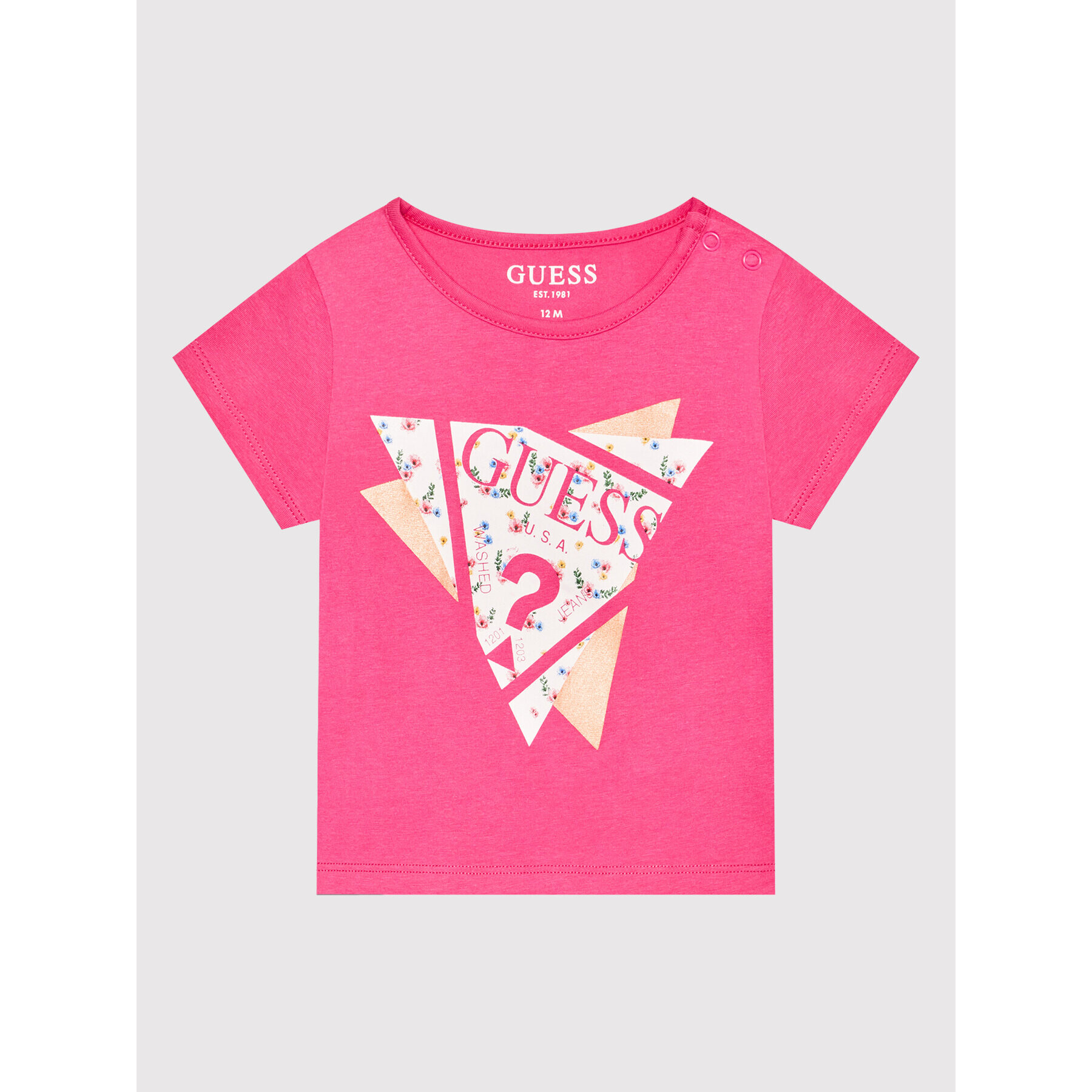Guess Тишърт K2RI02 K6YW1 Розов Regular Fit - Pepit.bg