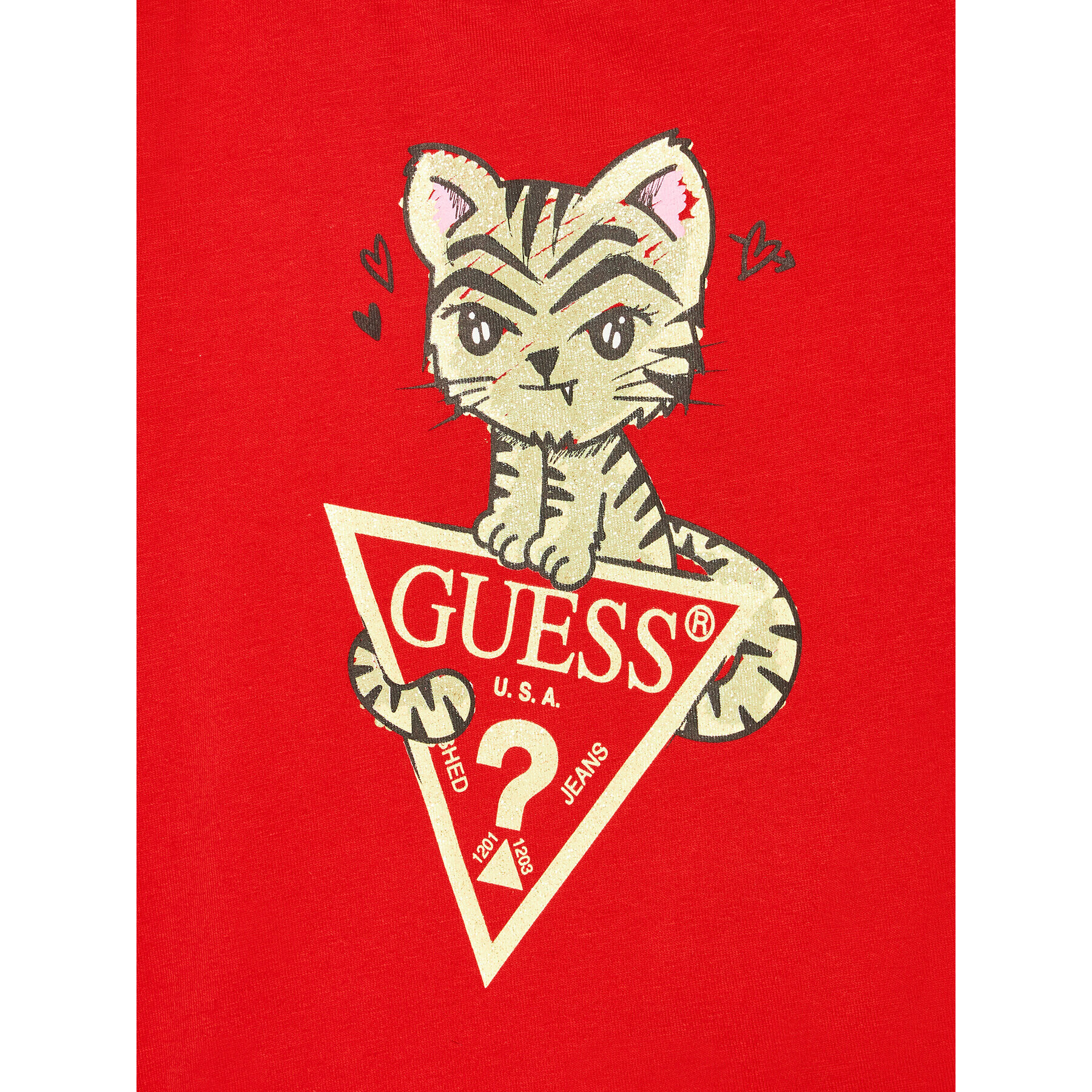 Guess Тишърт K2RI25 K6YW1 Червен Regular Fit - Pepit.bg