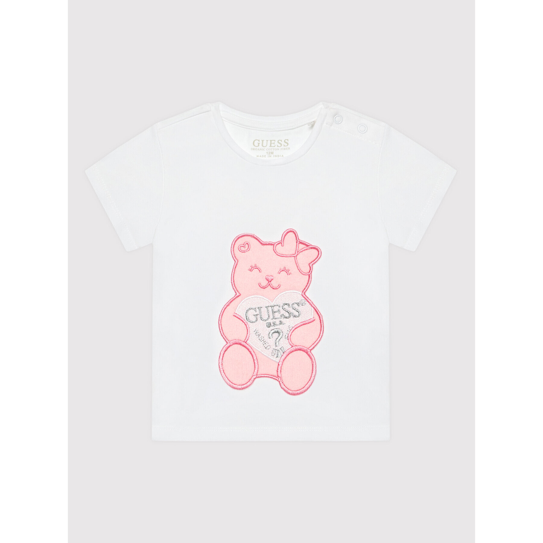 Guess Тишърт K2RI27 K6YW1 Бял Regular Fit - Pepit.bg