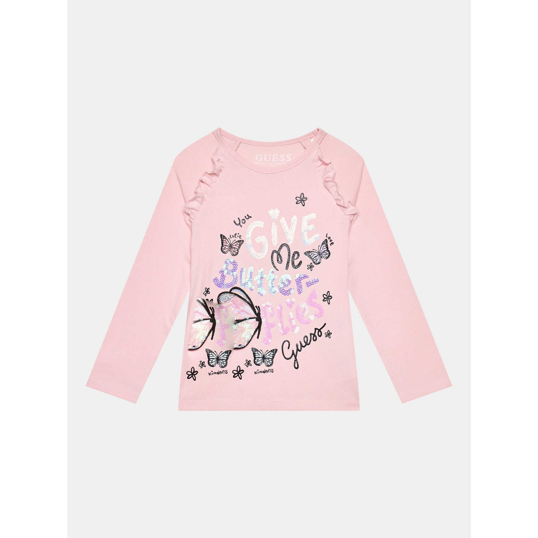 Guess Блуза K3BI12 J1314 Розов Regular Fit - Pepit.bg