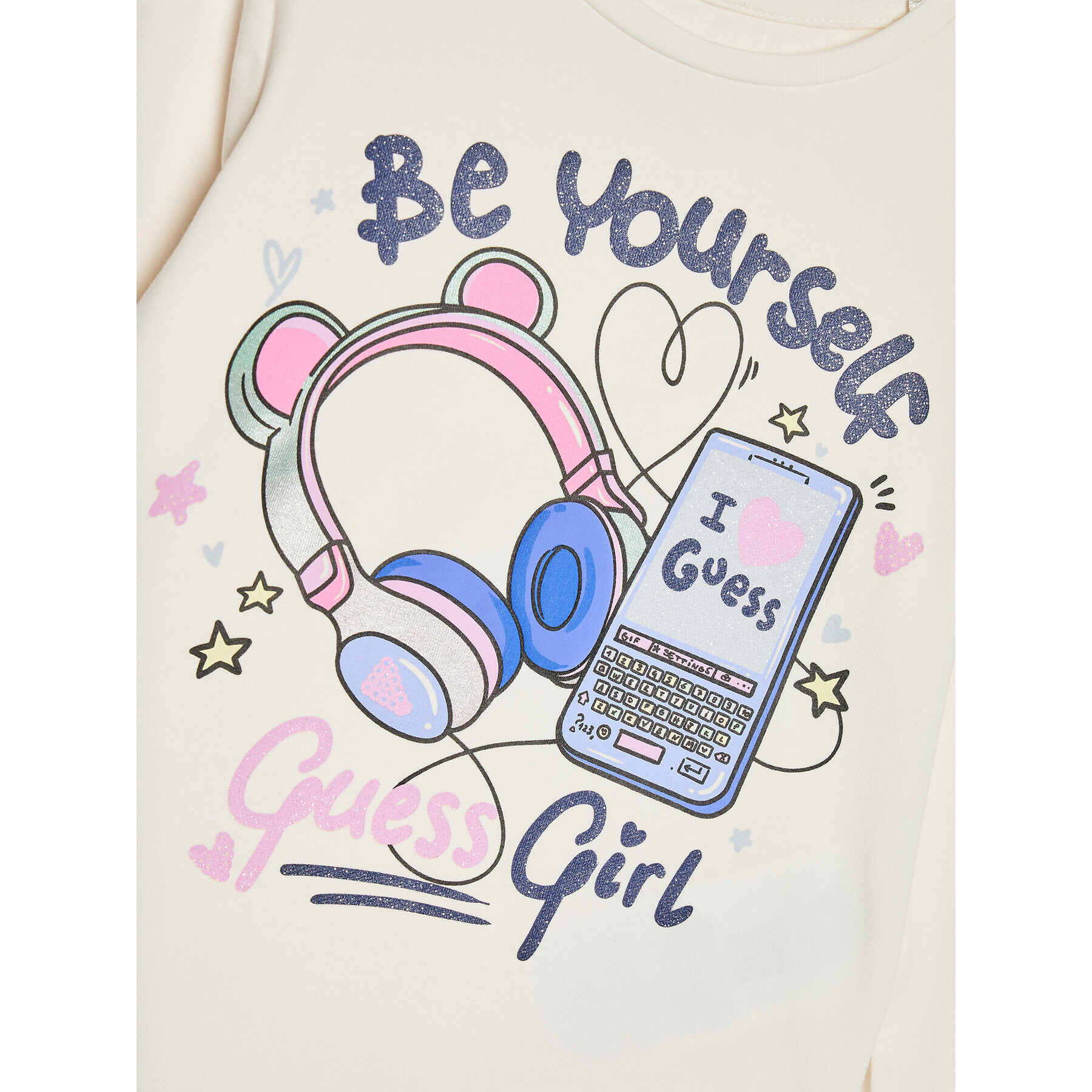 Guess Блуза K3BI13 J1314 Екрю Regular Fit - Pepit.bg