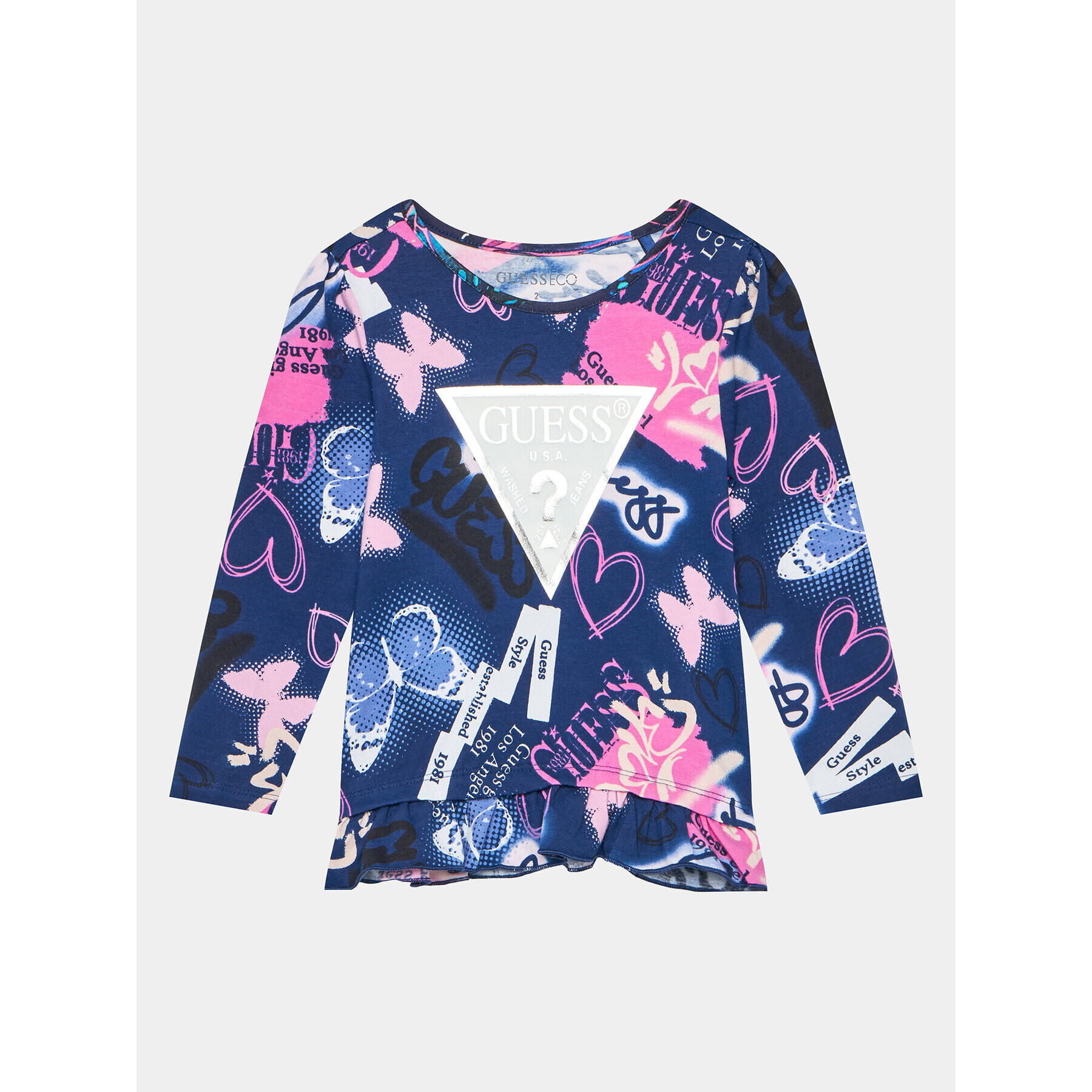Guess Тишърт K3BI16 J1313 Цветен Regular Fit - Pepit.bg