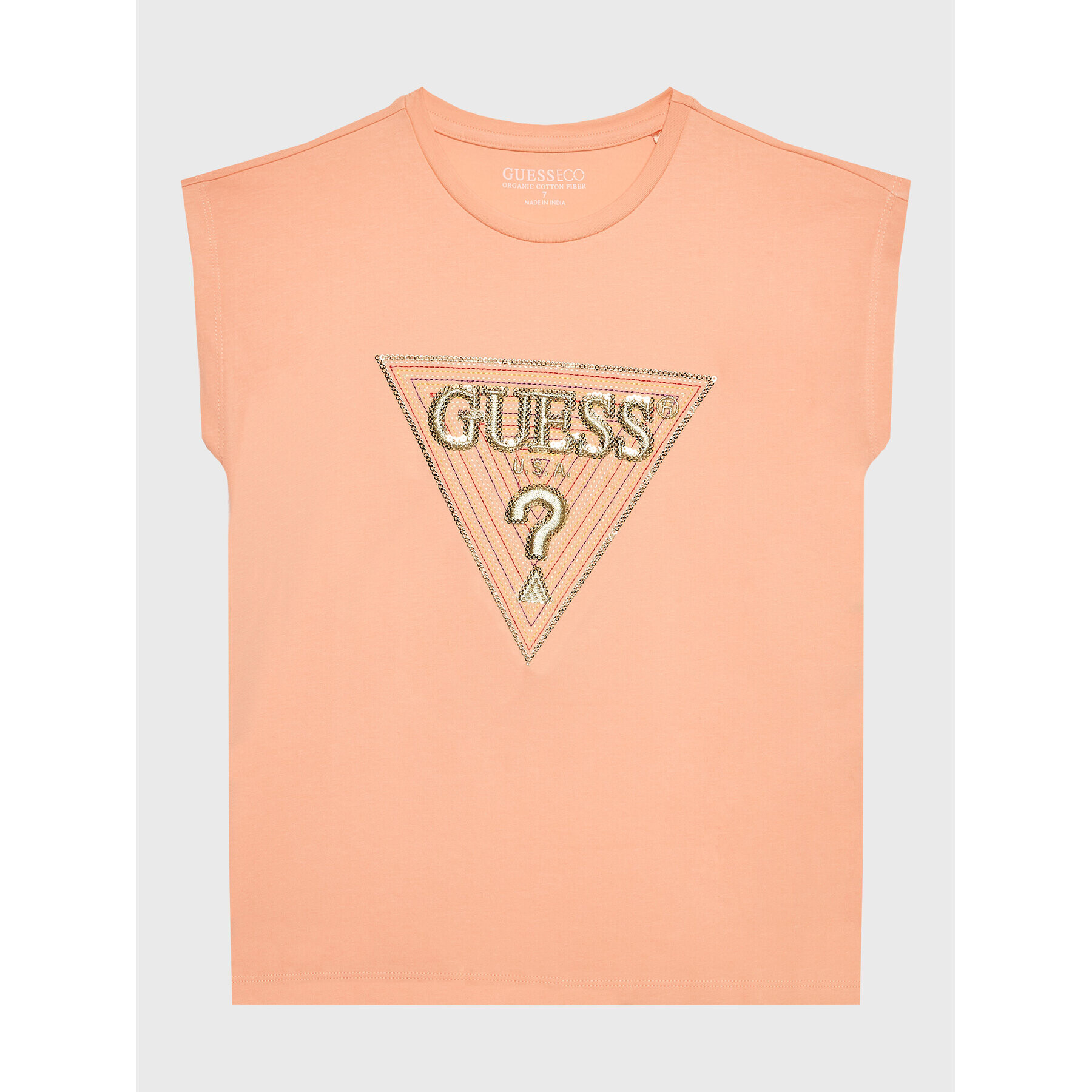 Guess Тишърт K3GI07 K6YW1 Оранжев Boxy Fit - Pepit.bg