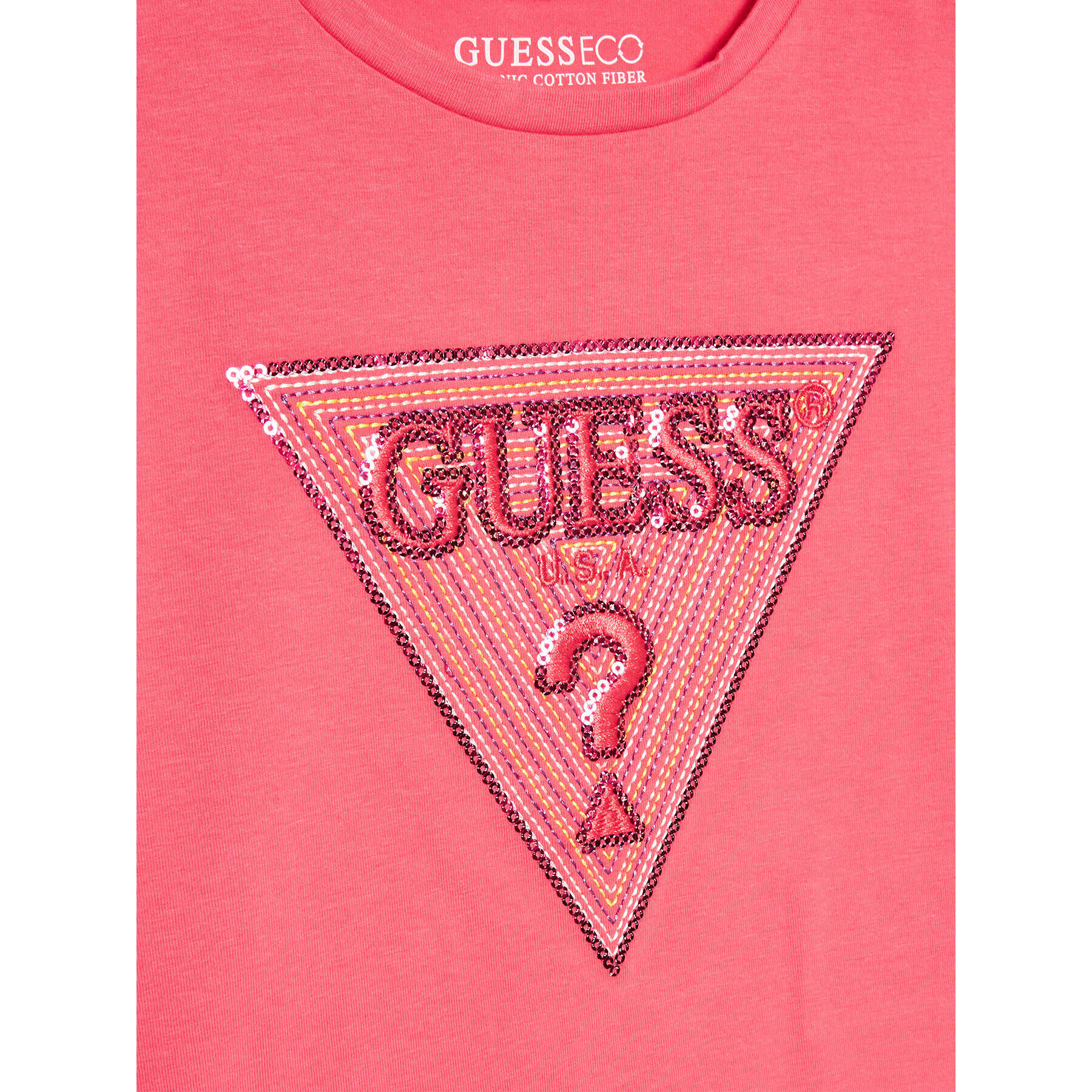 Guess Тишърт K3GI07 K6YW1 Розов Boxy Fit - Pepit.bg