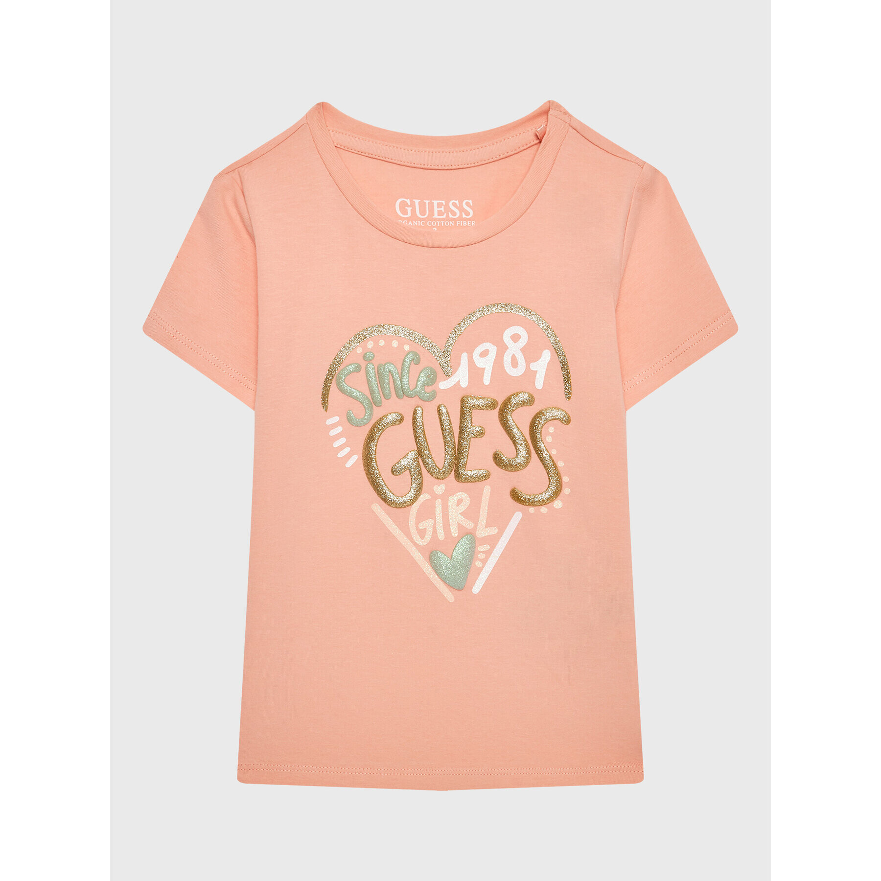 Guess Тишърт K3GI08 K6YW1 Розов Regular Fit - Pepit.bg