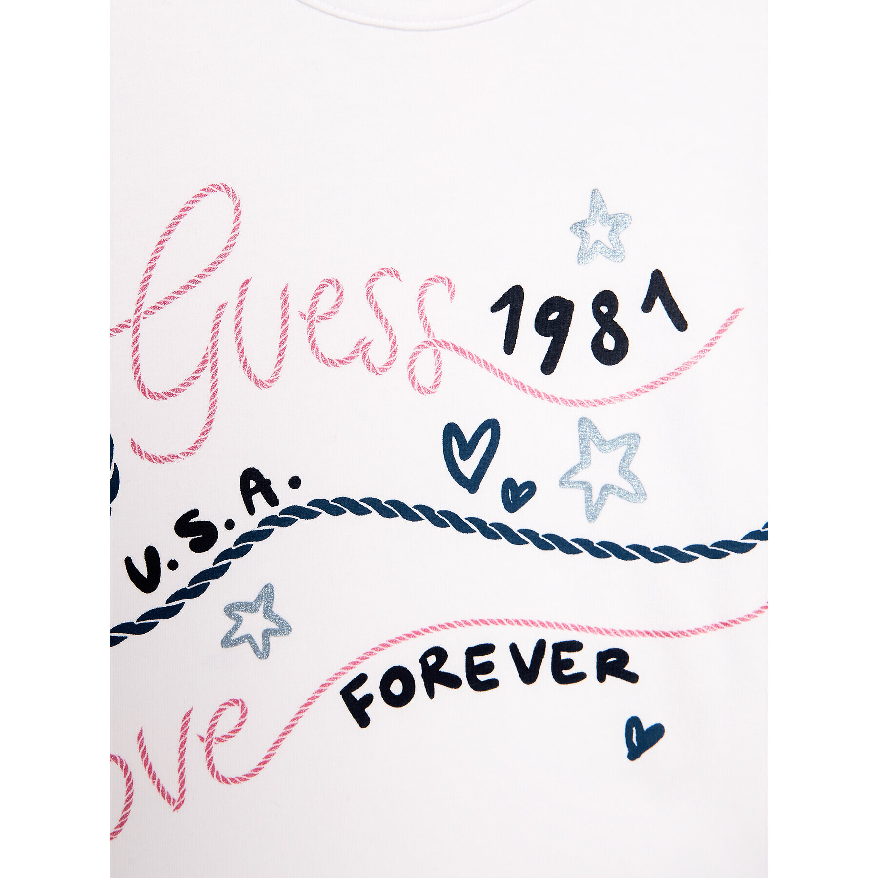 Guess Тишърт K3GI15 K6YW1 Бял Regular Fit - Pepit.bg