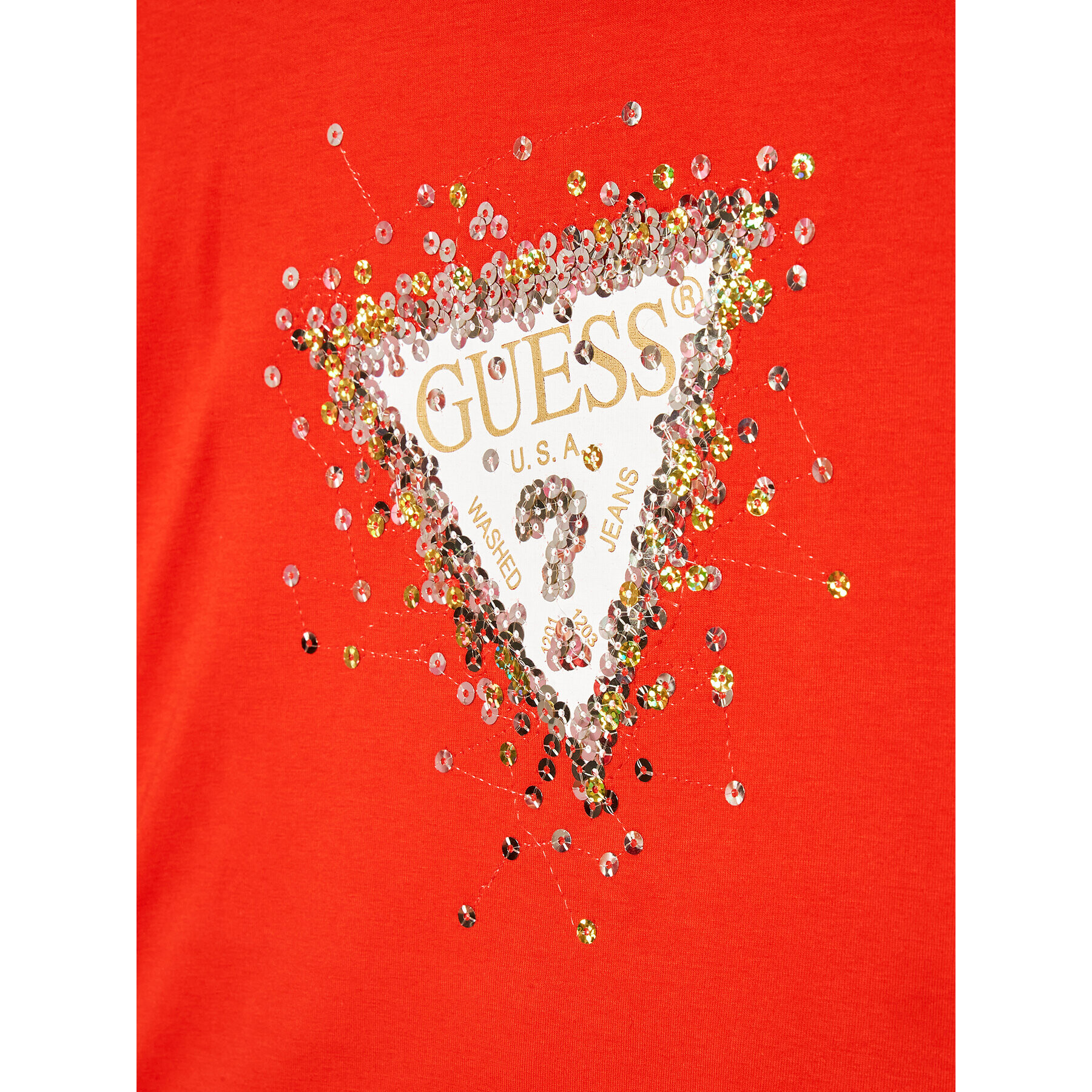 Guess Тишърт K3RI04 K6YW1 Червен Regular Fit - Pepit.bg