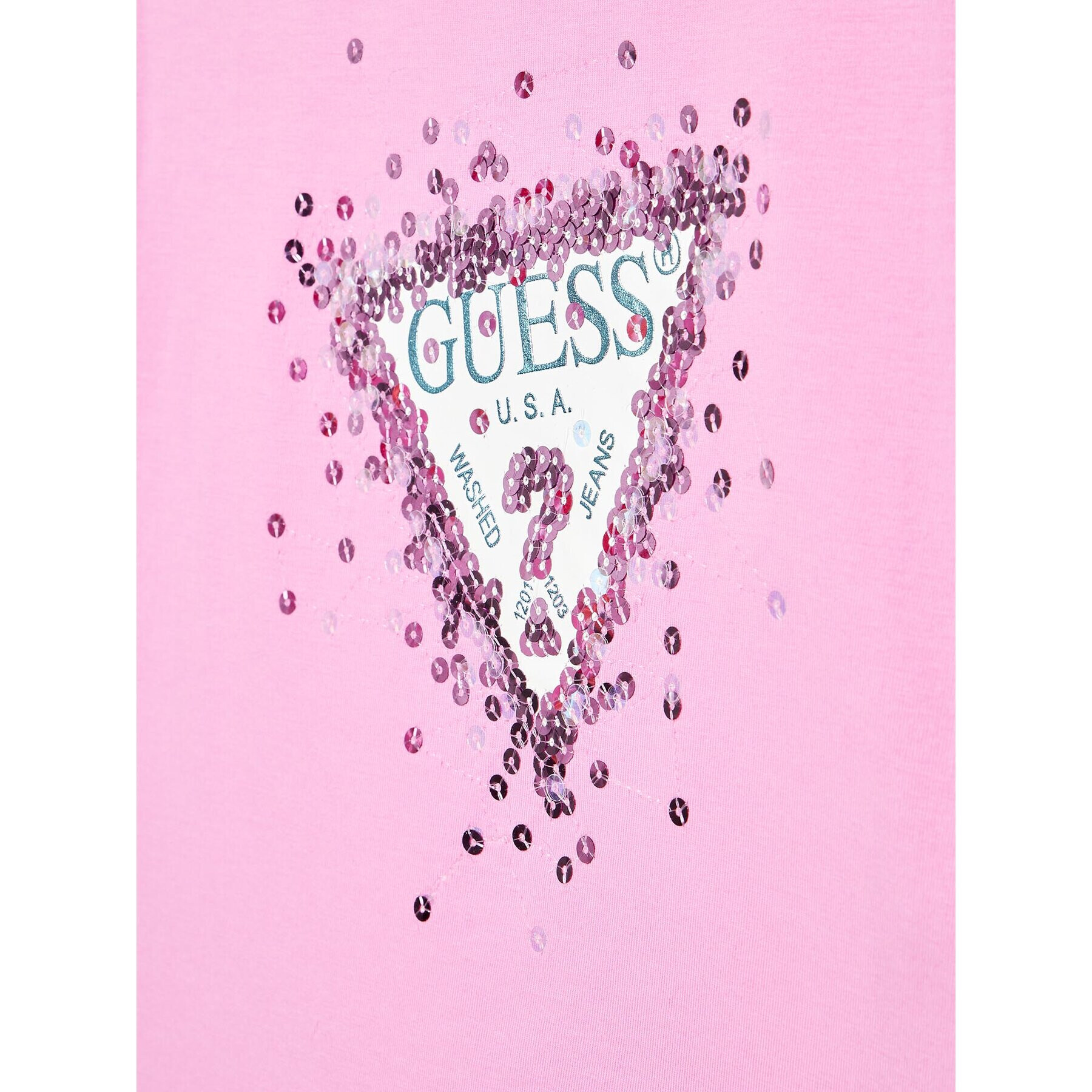 Guess Тишърт K3RI04 K6YW1 Розов Regular Fit - Pepit.bg