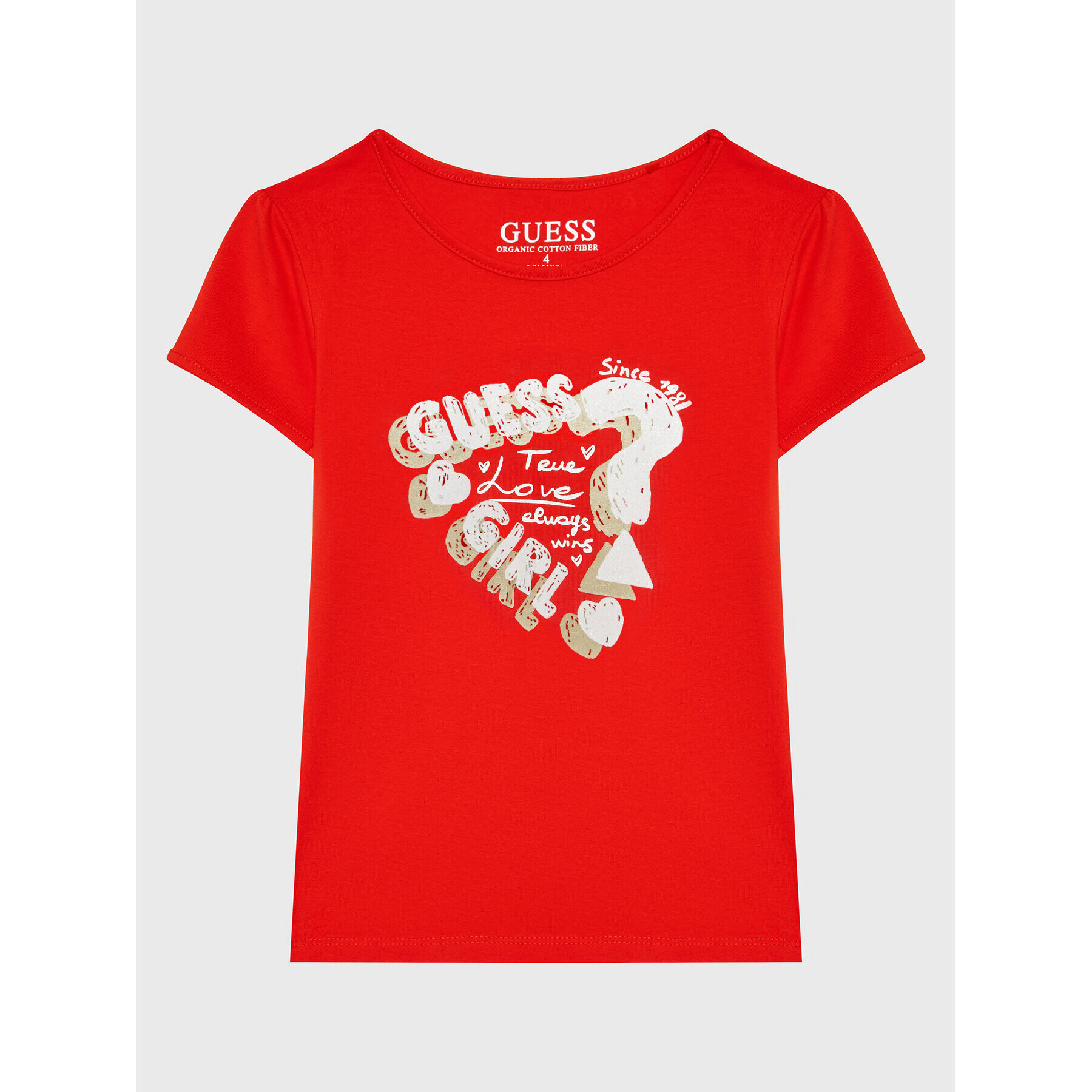 Guess Тишърт K3RI13 K6YW1 Червен Regular Fit - Pepit.bg