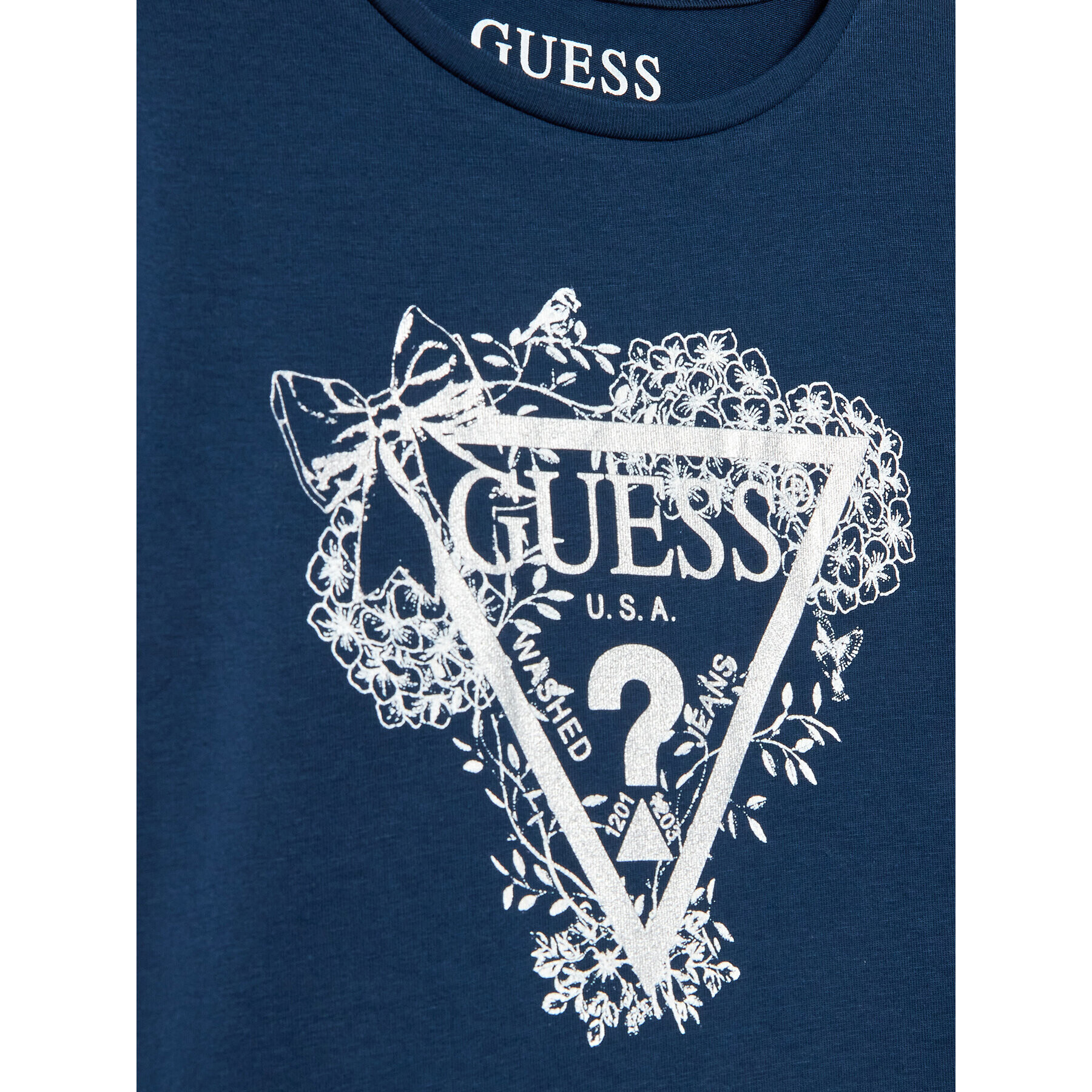 Guess Тишърт K3RI17 K6YW1 Тъмносин Regular Fit - Pepit.bg