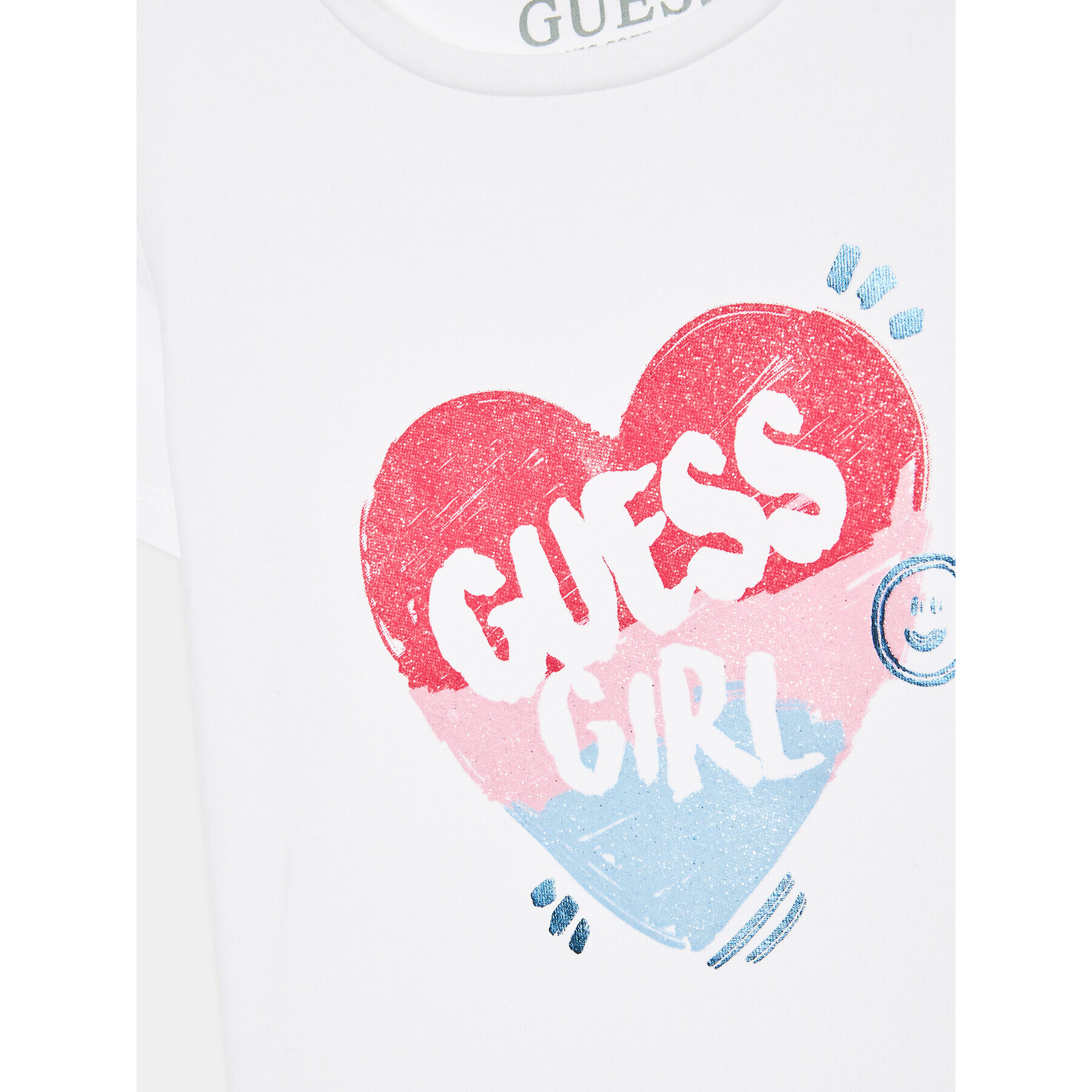 Guess Тишърт K3YI02 K6YW4 Бял Regular Fit - Pepit.bg