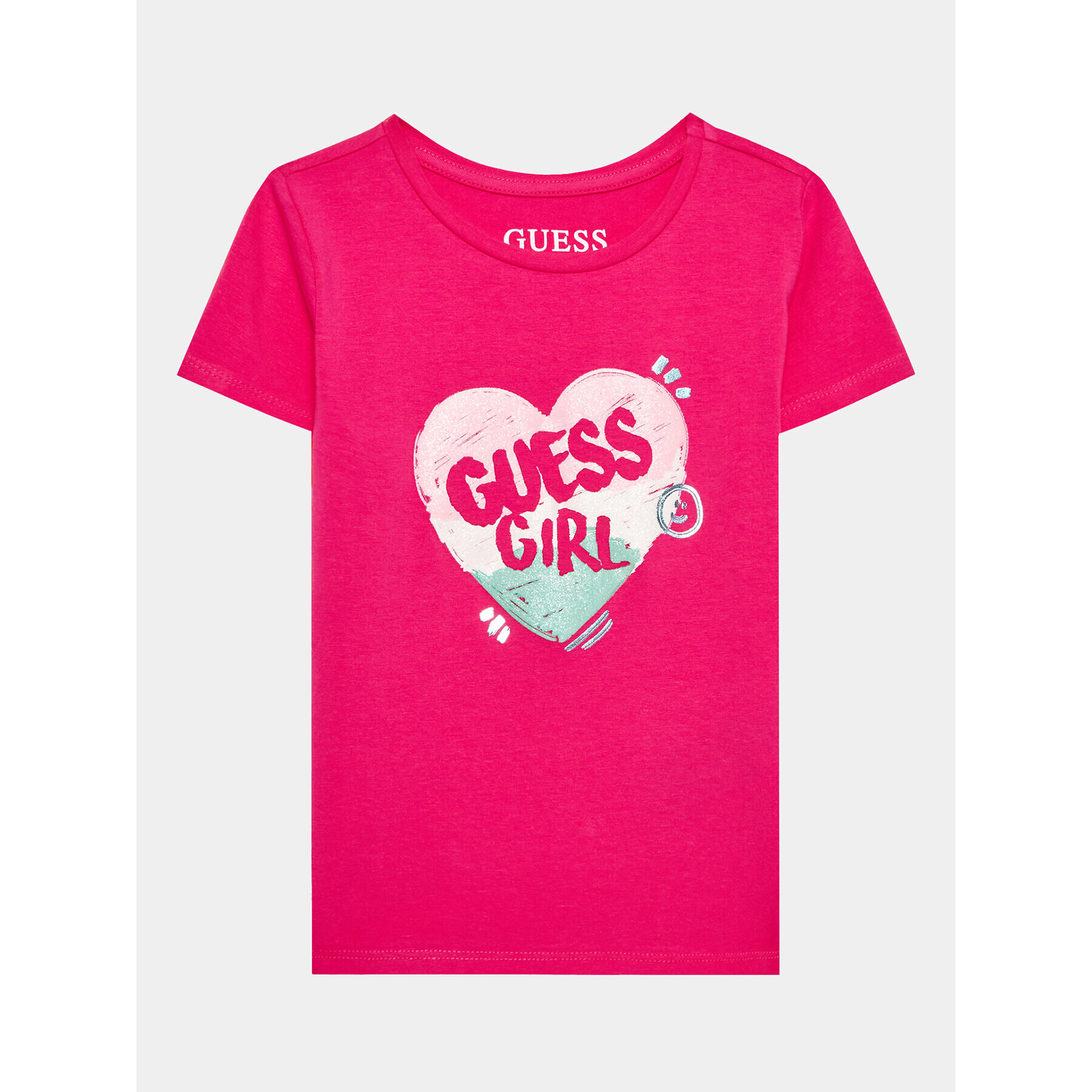 Guess Тишърт K3YI02 K6YW4 Розов Regular Fit - Pepit.bg