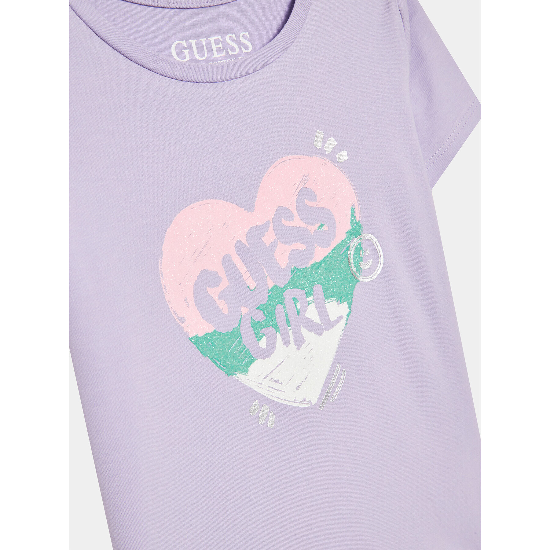 Guess Тишърт K3YI02 K6YW4 Виолетов Regular Fit - Pepit.bg