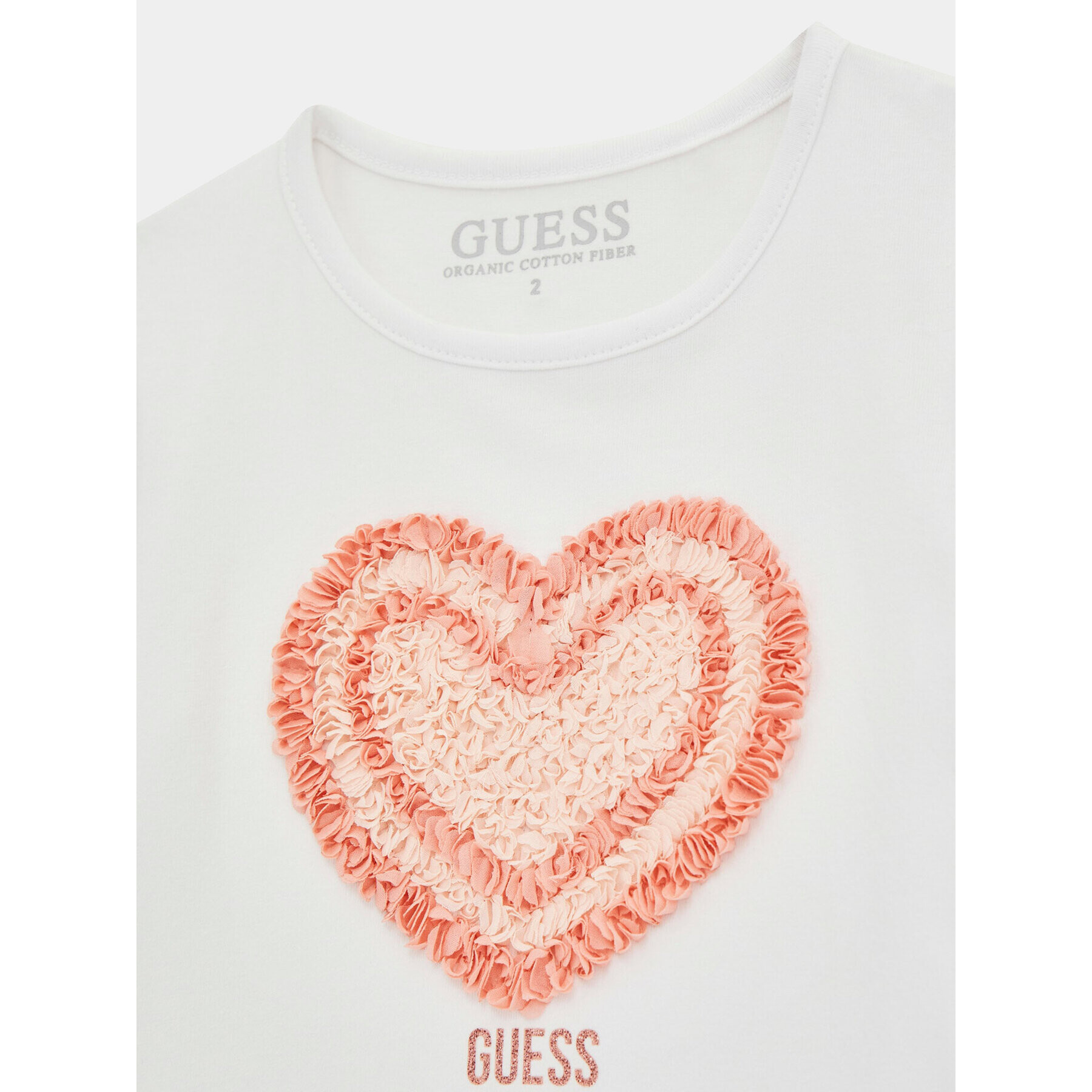 Guess Тишърт K4RI18 K6YW4 Бял Regular Fit - Pepit.bg