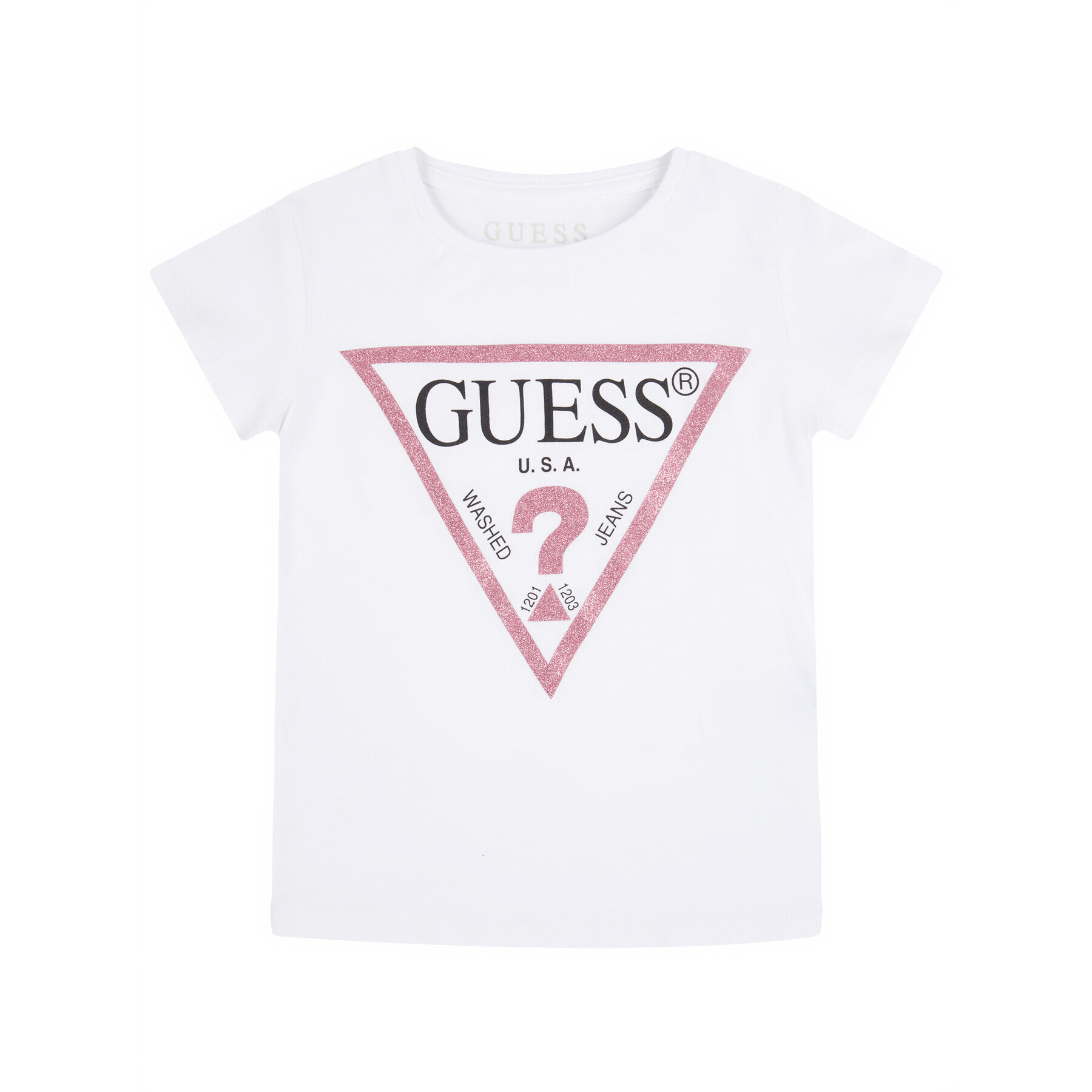Guess Тишърт K73I56 K5M20 Бял Regular Fit - Pepit.bg