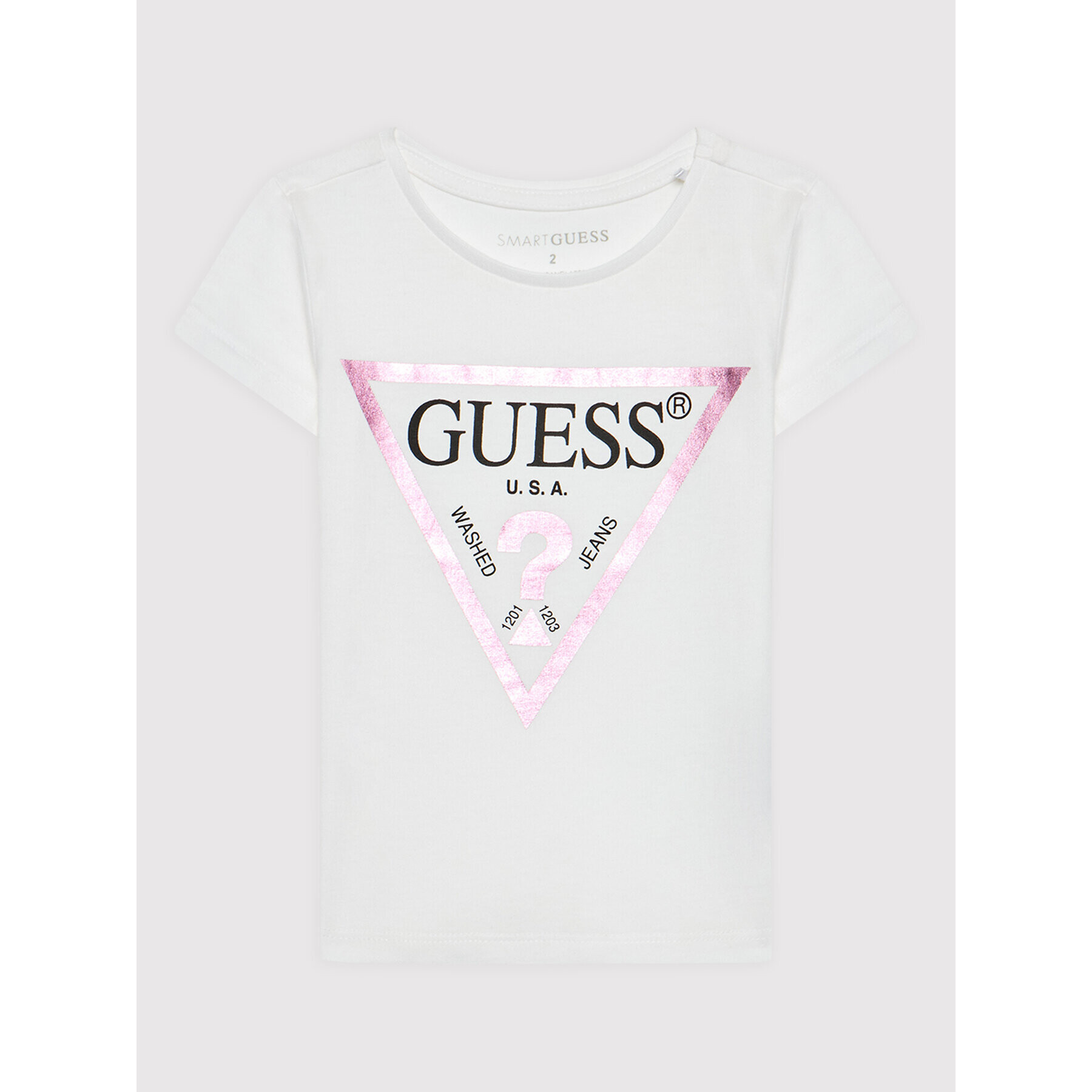 Guess Тишърт K73I56 K8HM0 Бял Regular Fit - Pepit.bg