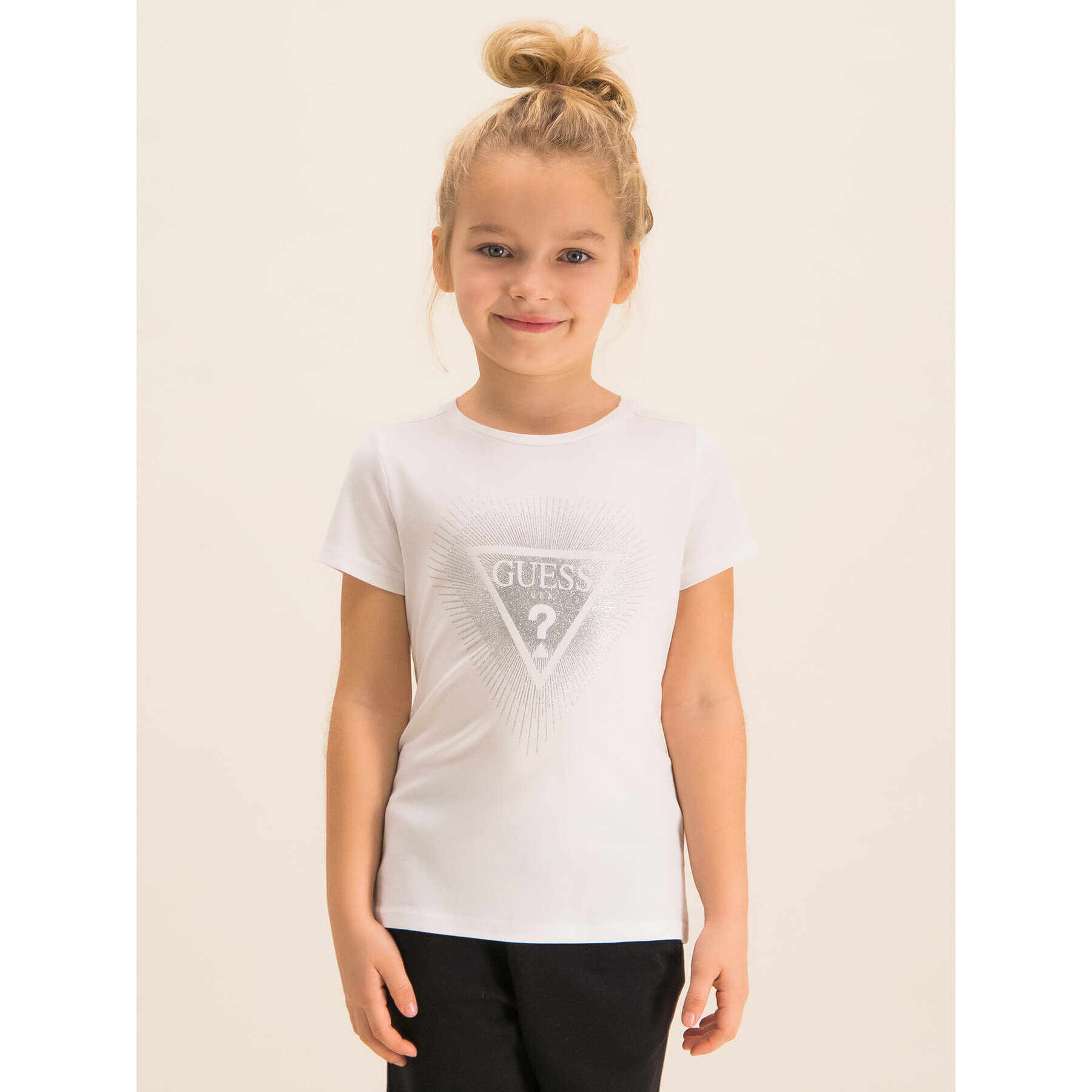 Guess Тишърт K93I00 K82K0 Бял Regular Fit - Pepit.bg