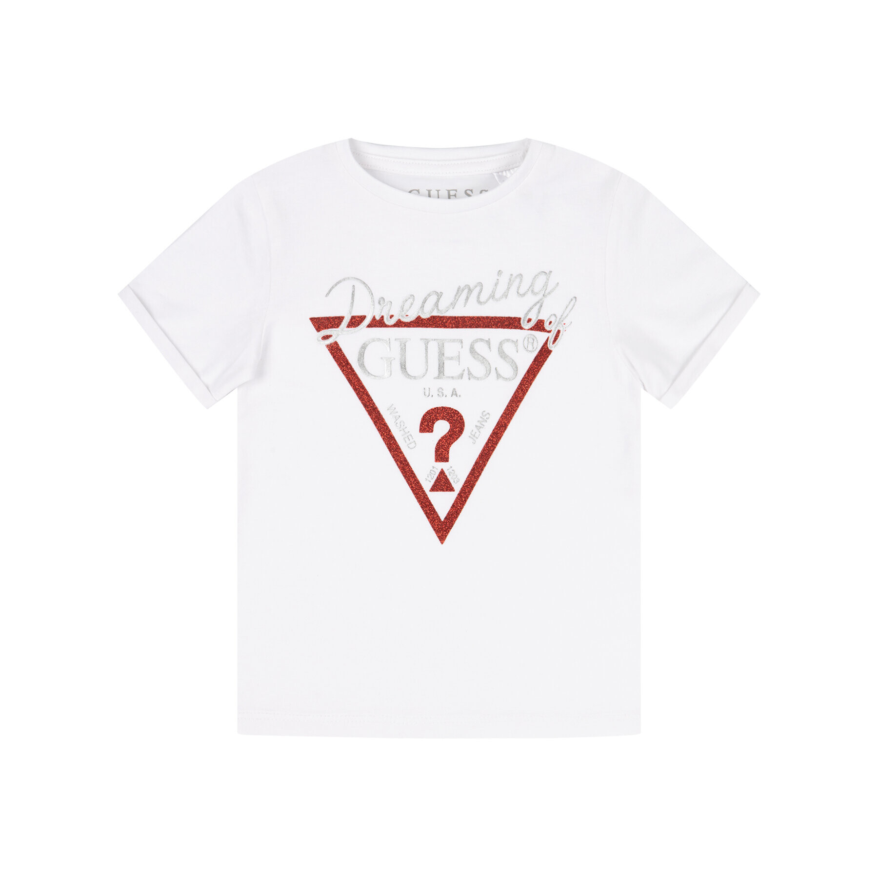 Guess Тишърт K93I27 K82K0 Бял Regular Fit - Pepit.bg