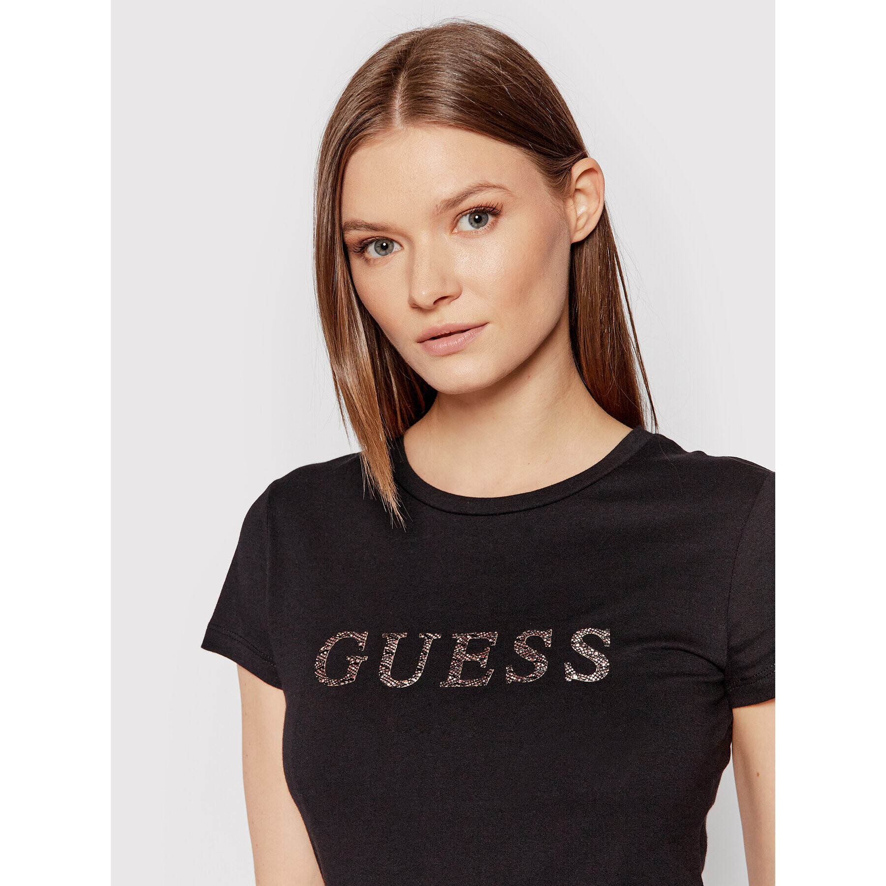 Guess Тишърт Kimetz W1BI06 JA911 Черен Regular Fit - Pepit.bg