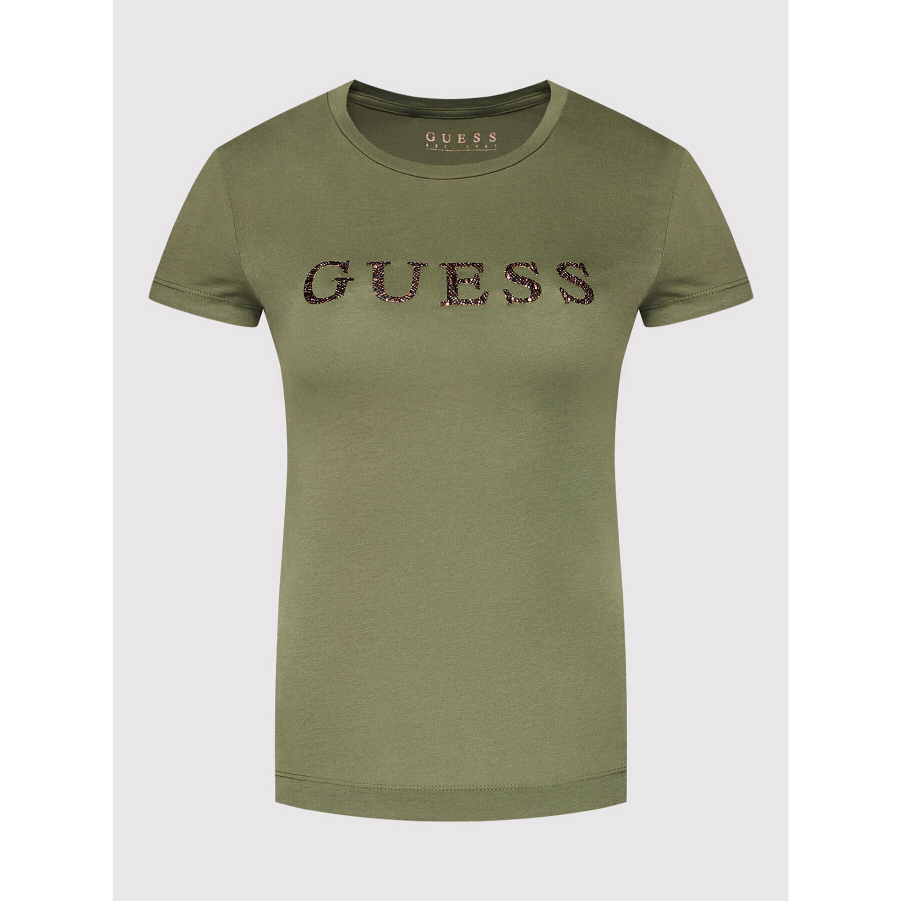 Guess Тишърт Kimetz W1BI06 JA911 Зелен Regular Fit - Pepit.bg