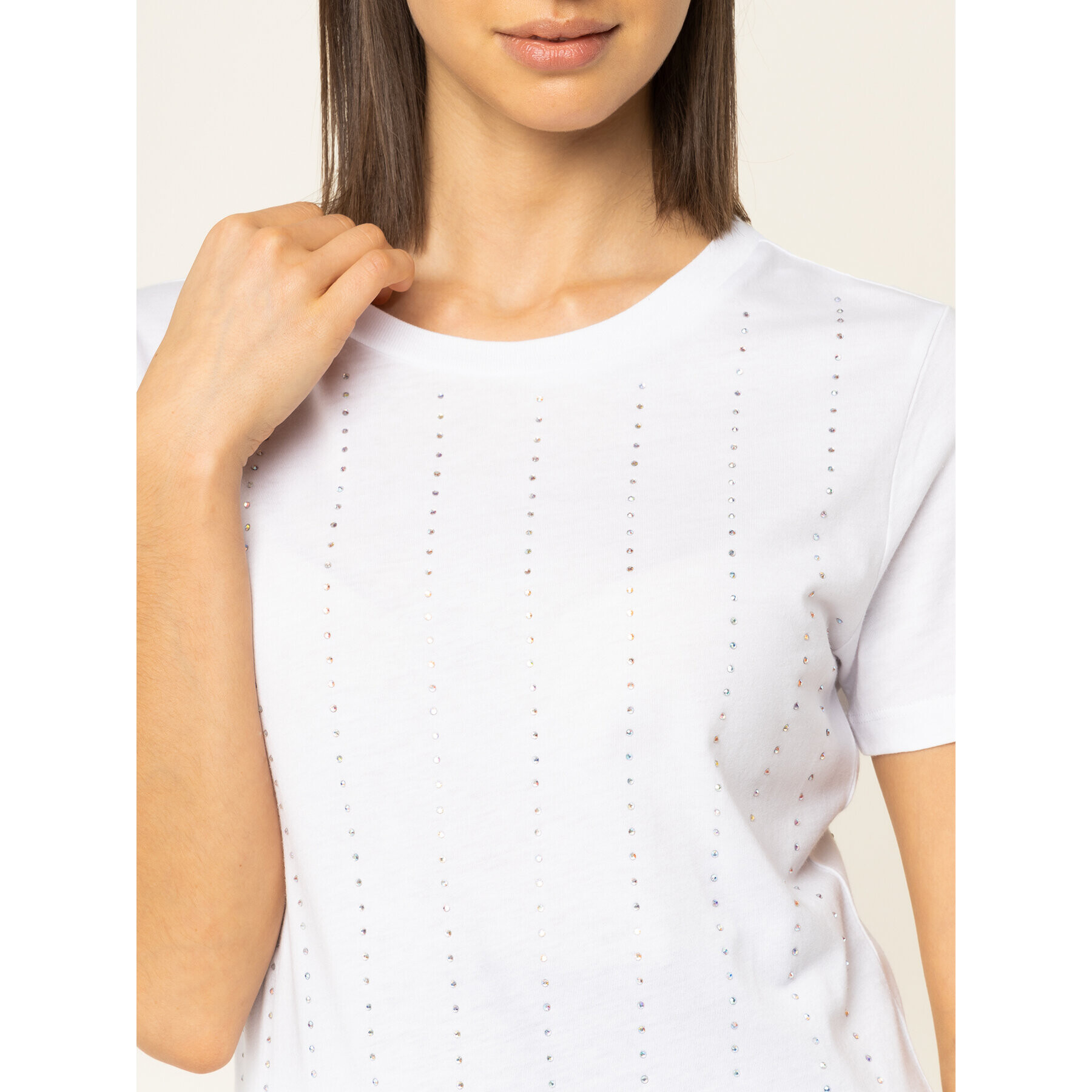 Guess Тишърт Krystal Tee W01I70 K46D0 Бял Regular Fit - Pepit.bg