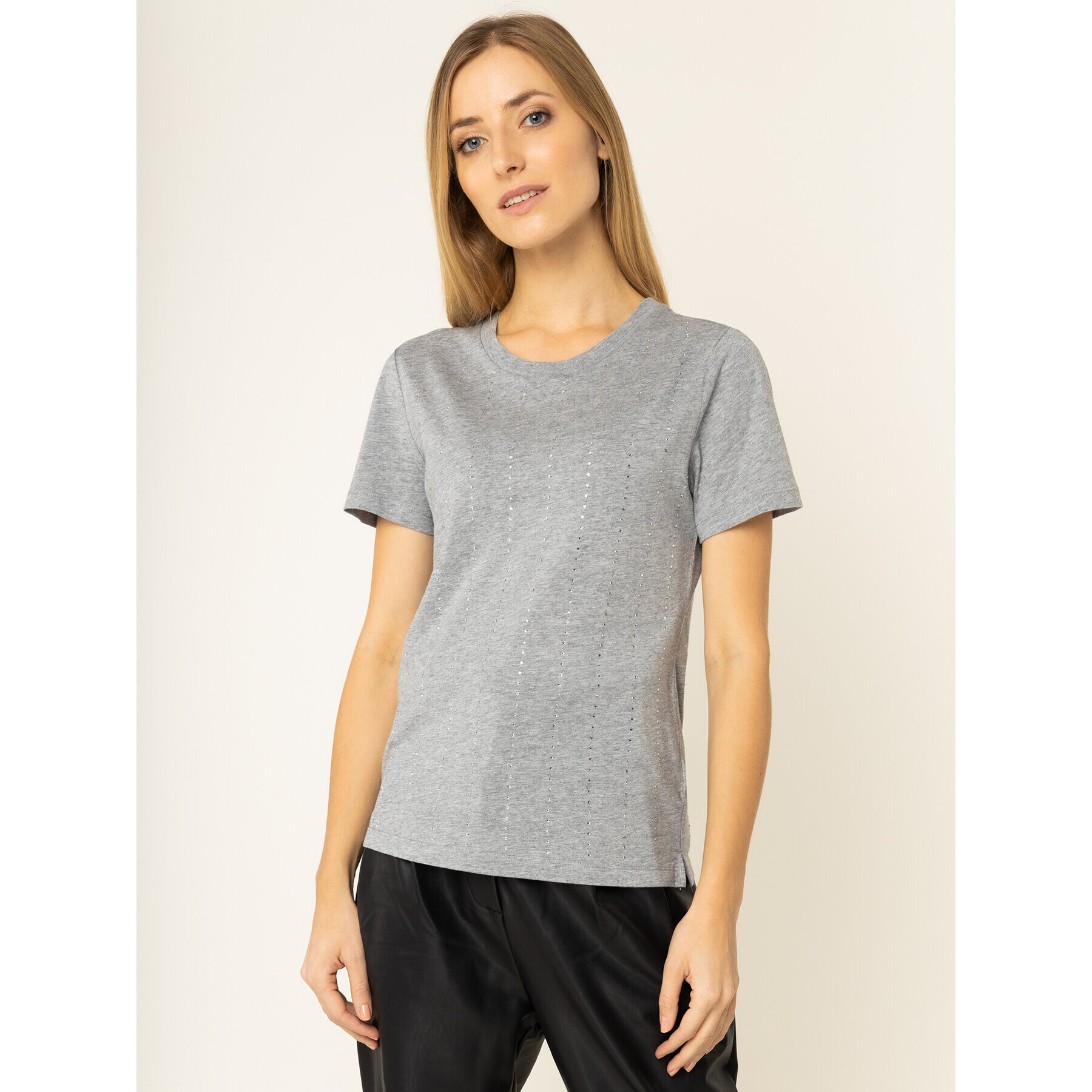 Guess Тишърт Krystal Tee W01I70 K46D0 Сив Regular Fit - Pepit.bg