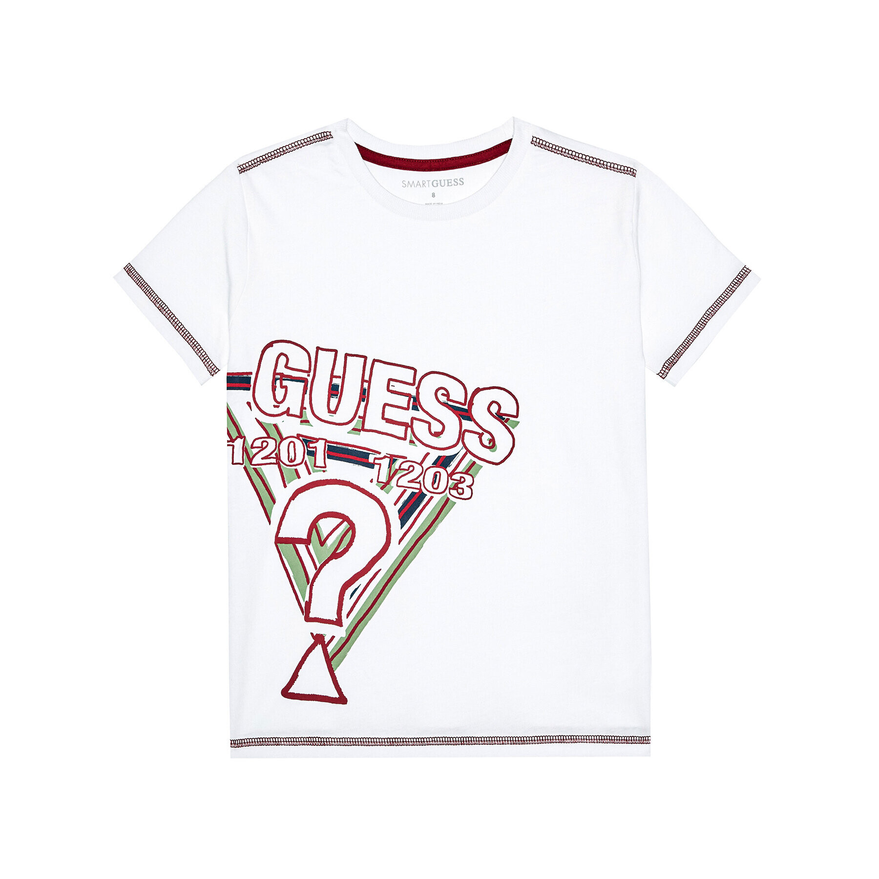 Guess Тишърт L0BI02 I3Z11 Бял Regular Fit - Pepit.bg