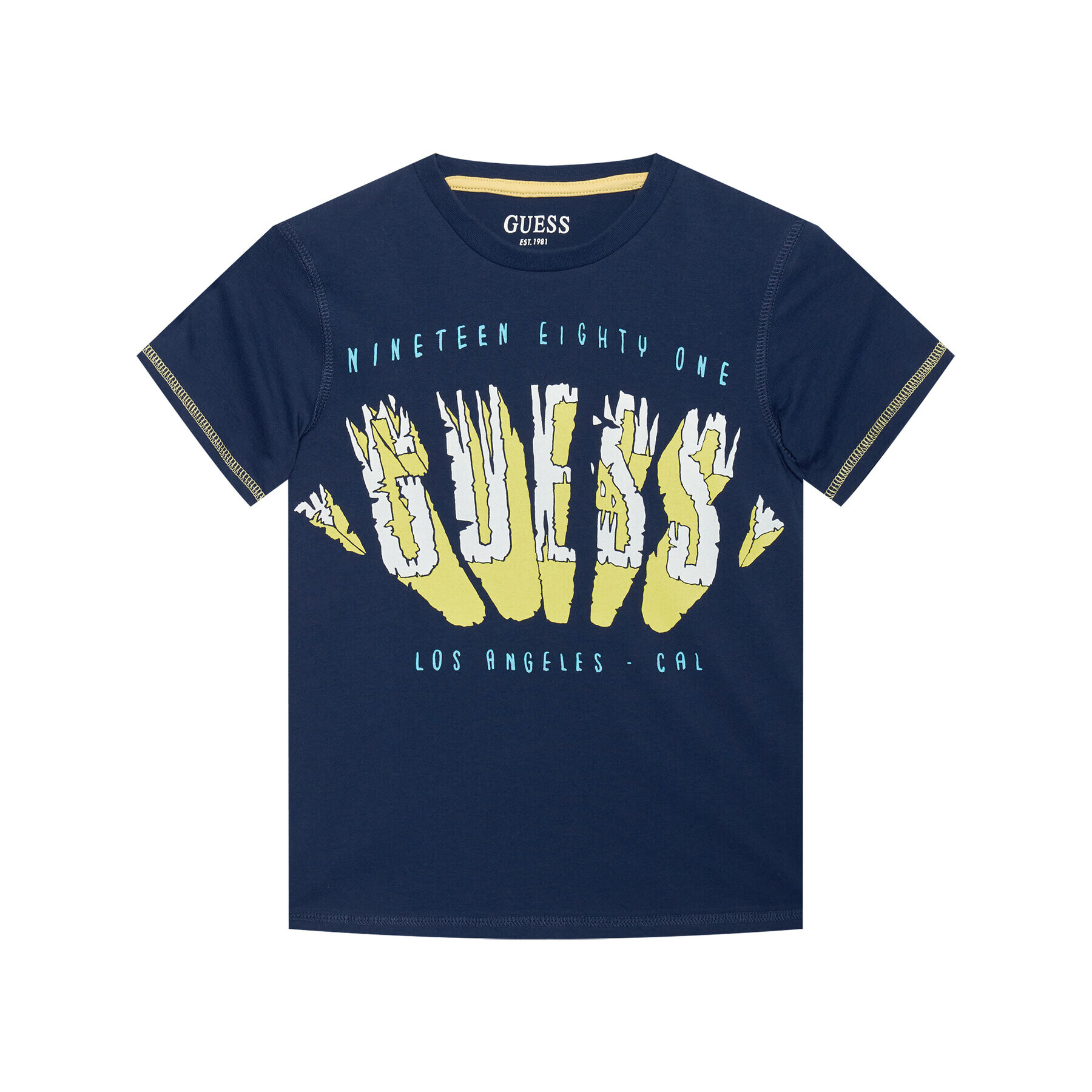 Guess Тишърт L1GI16 K8HM0 Тъмносин Regular Fit - Pepit.bg